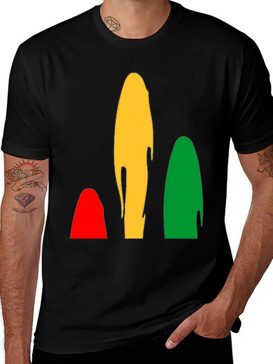 Abstract Color Block Tee