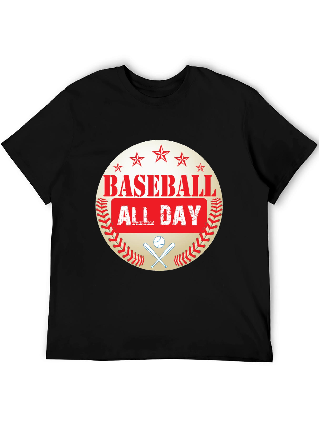 Baseball All Day Graphic T-Shirt