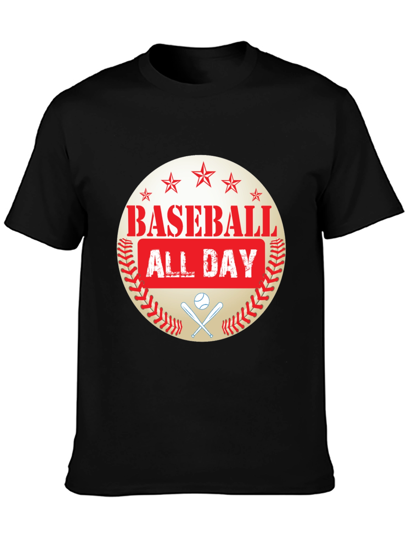 Baseball All Day Graphic T-Shirt