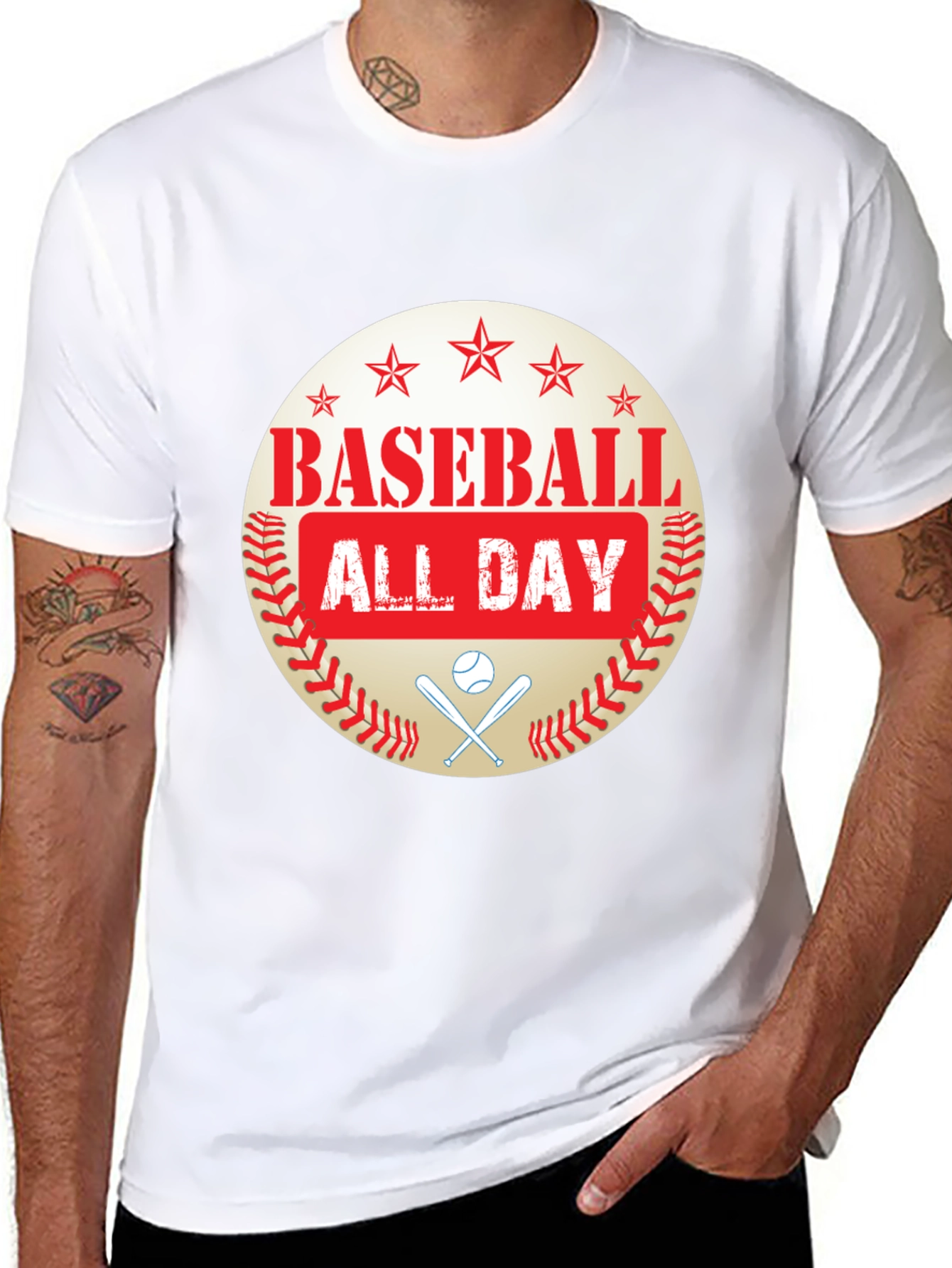 Baseball All Day Graphic T-Shirt