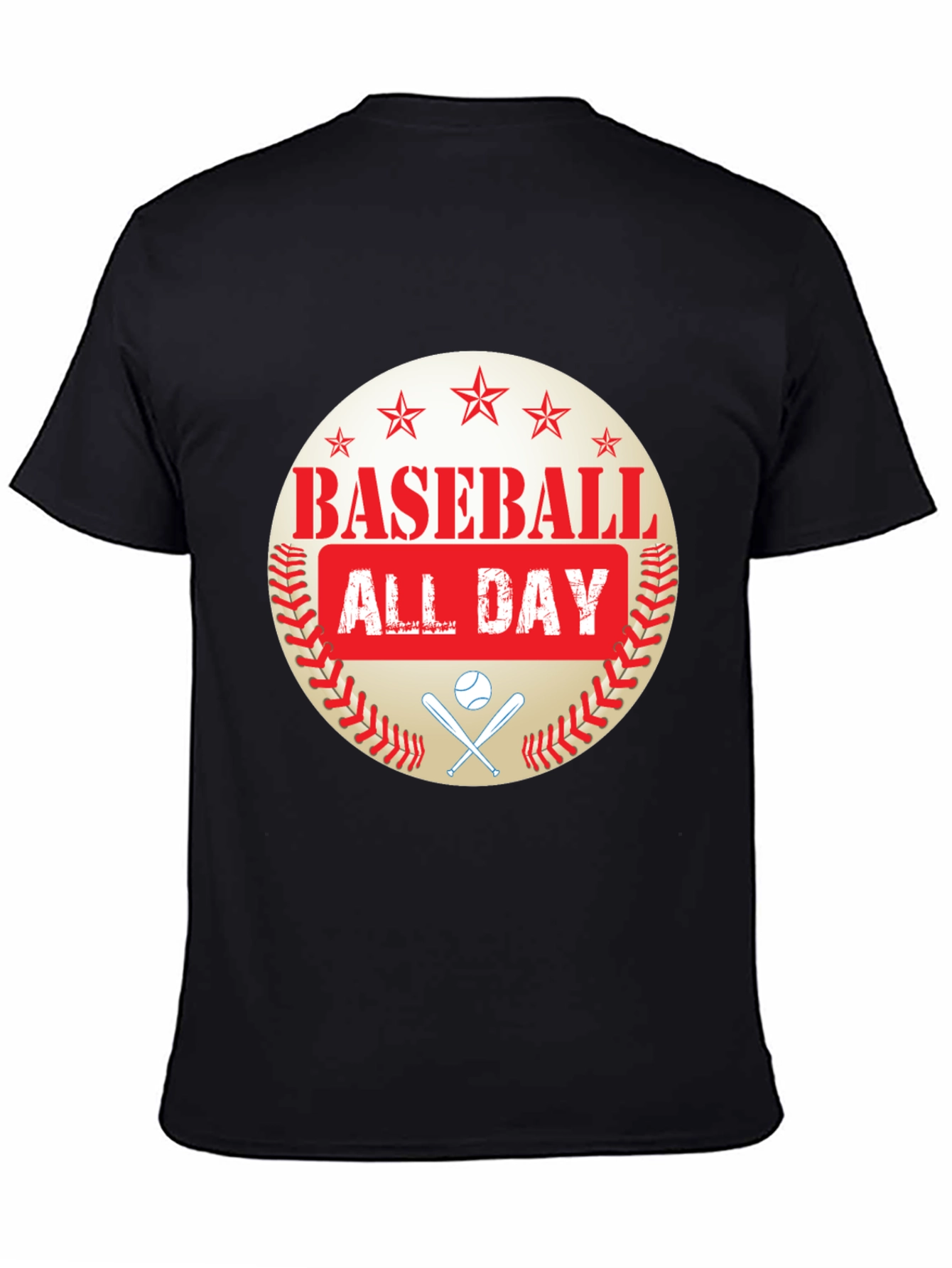 Baseball All Day Graphic T-Shirt