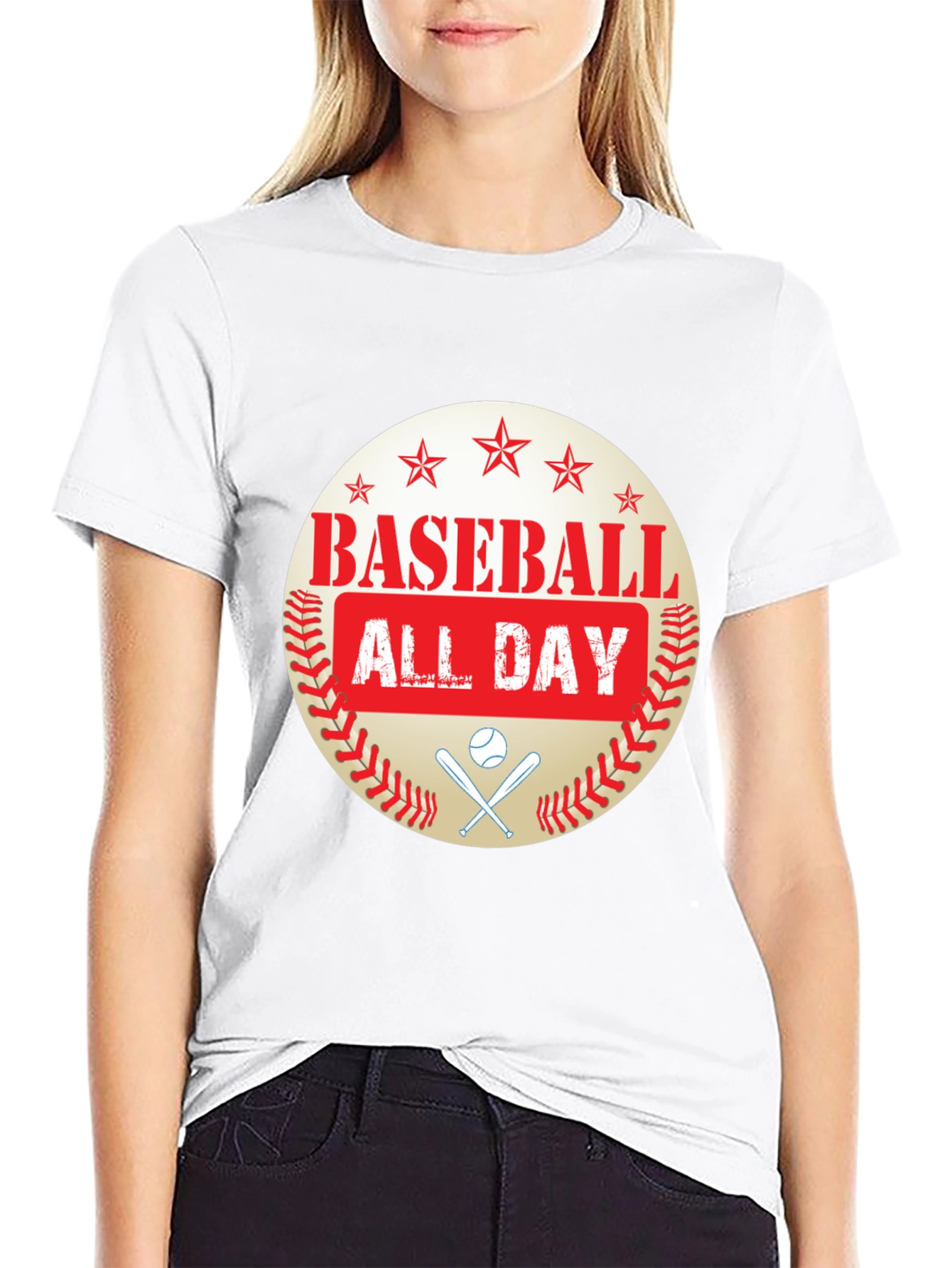 Baseball All Day Graphic T-Shirt