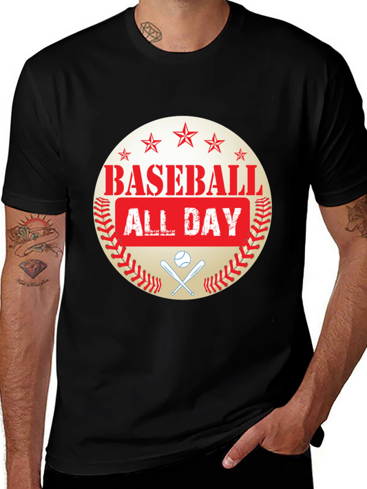 Baseball All Day Graphic T-Shirt
