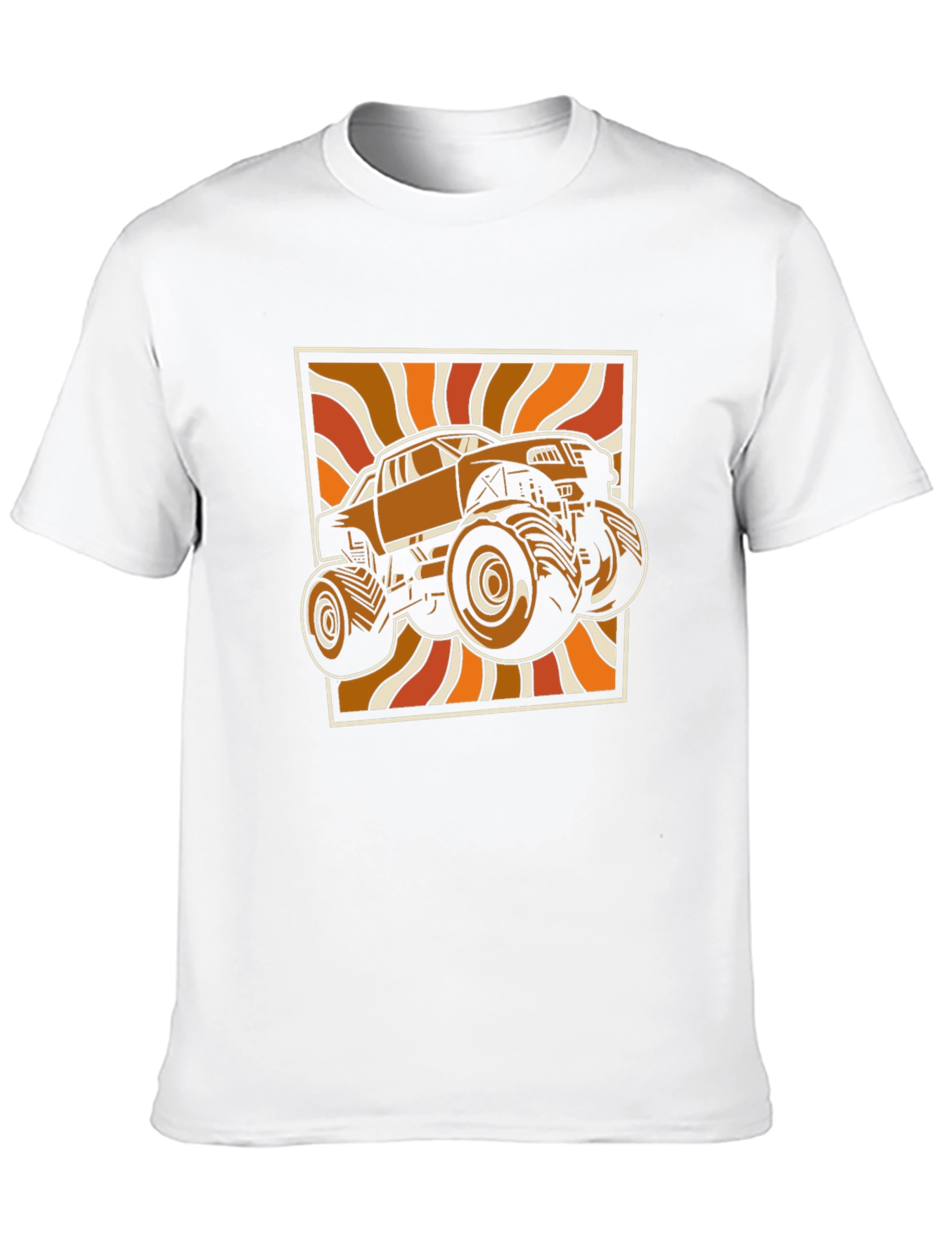 Retro Monster Truck Graphic Tee - Black