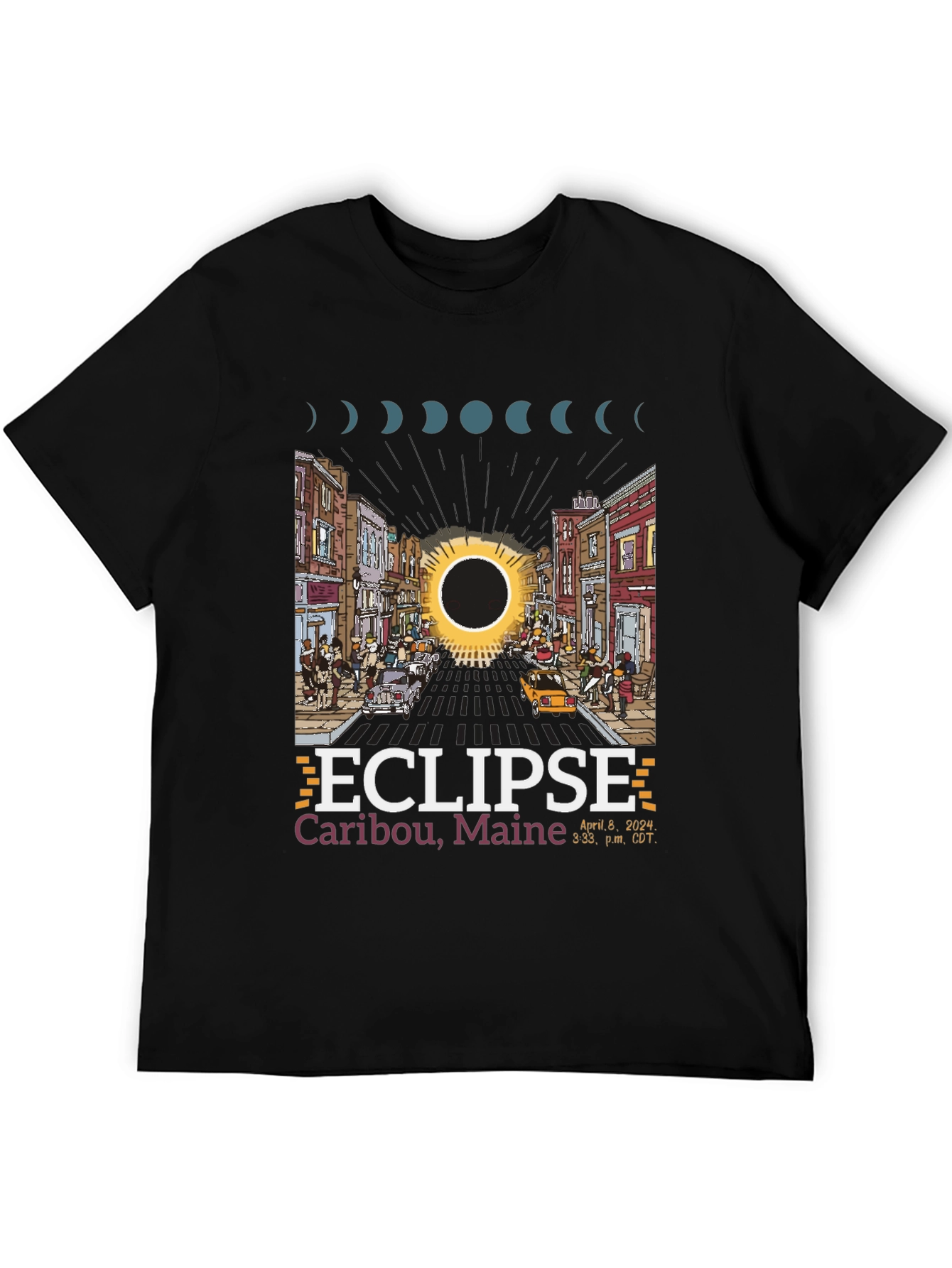 Caribou Maine Eclipse T-Shirt