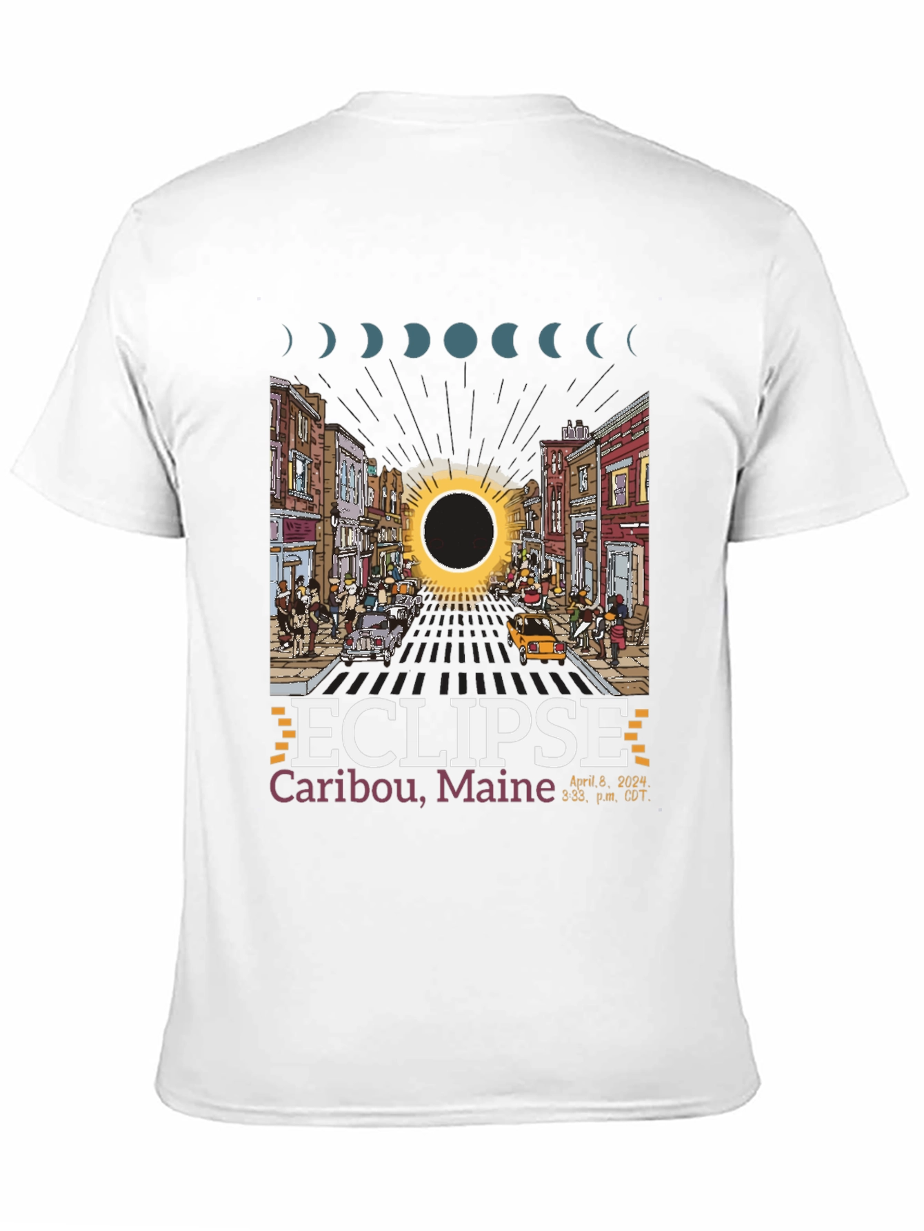 Caribou Maine Eclipse T-Shirt