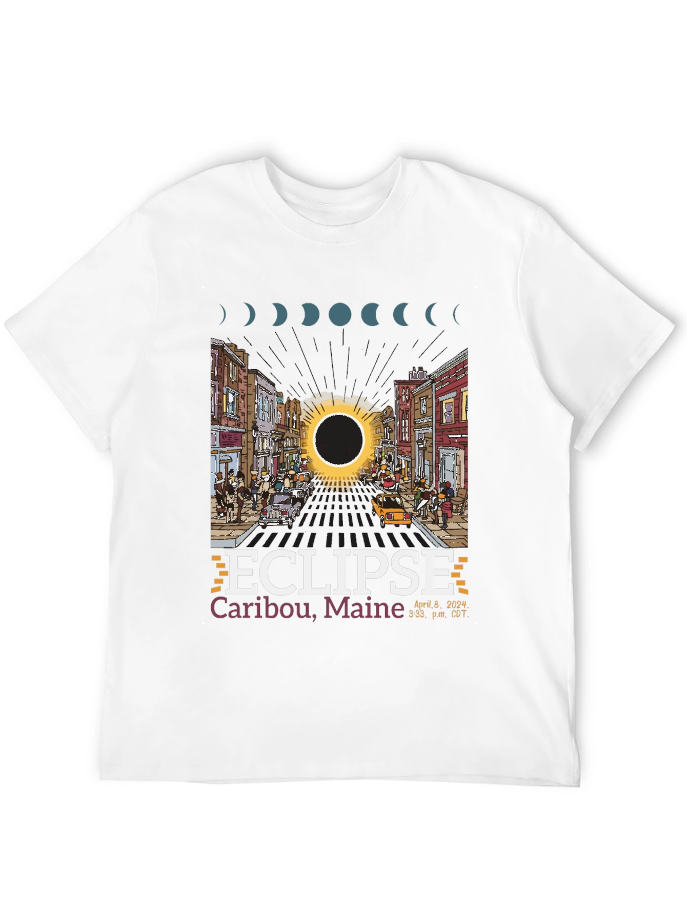 Caribou Maine Eclipse T-Shirt