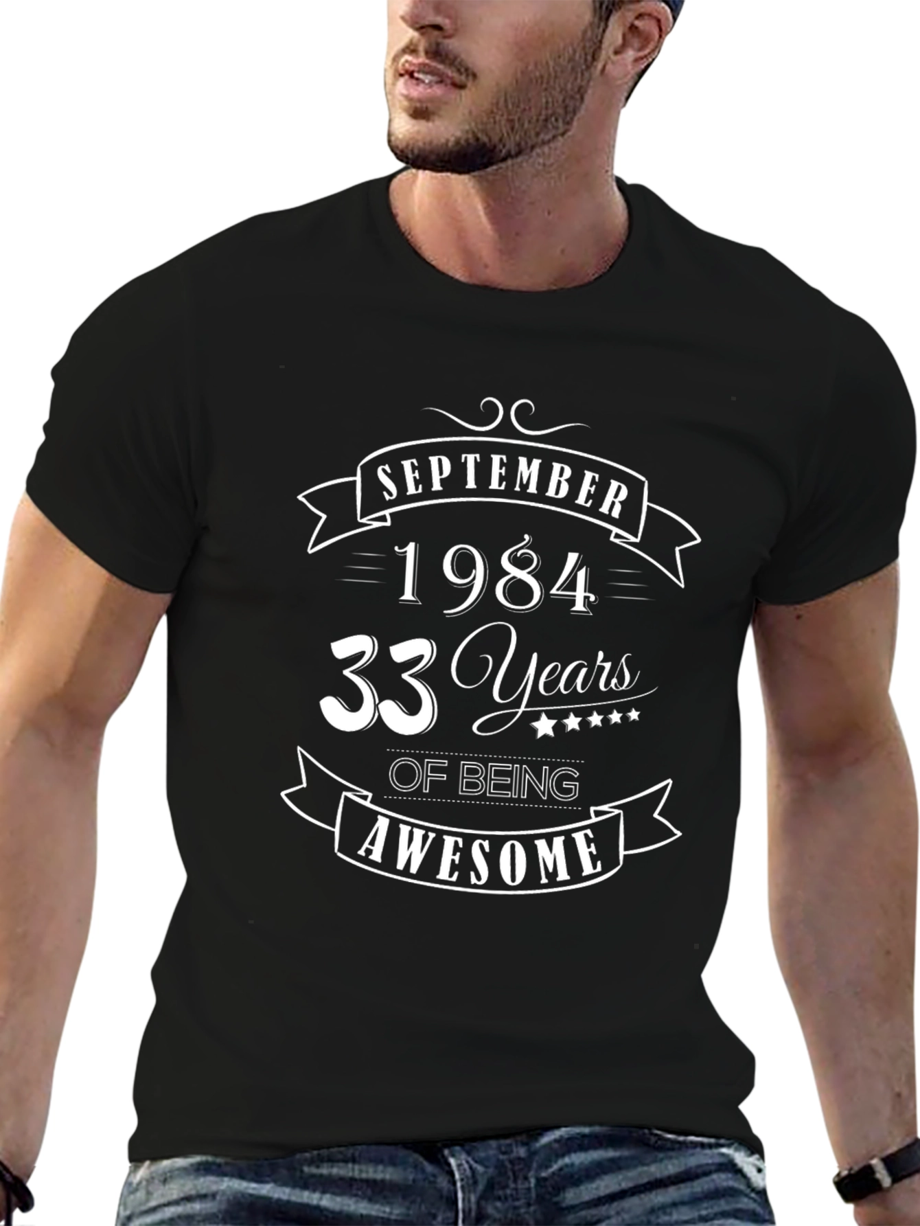 September 1984 Birthday T-Shirt 33 Years Awesome
