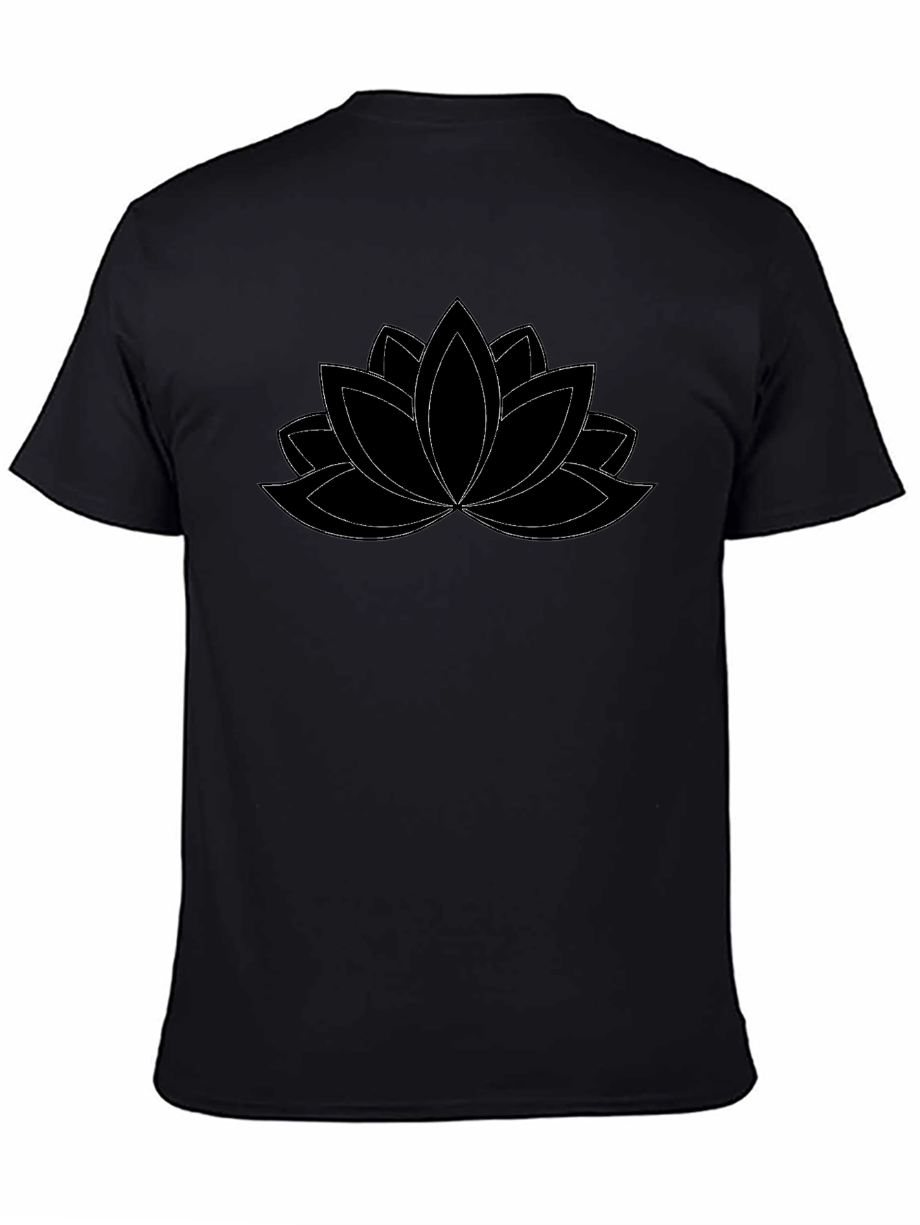 Lotus Flower T-Shirt - Black Graphic Tee