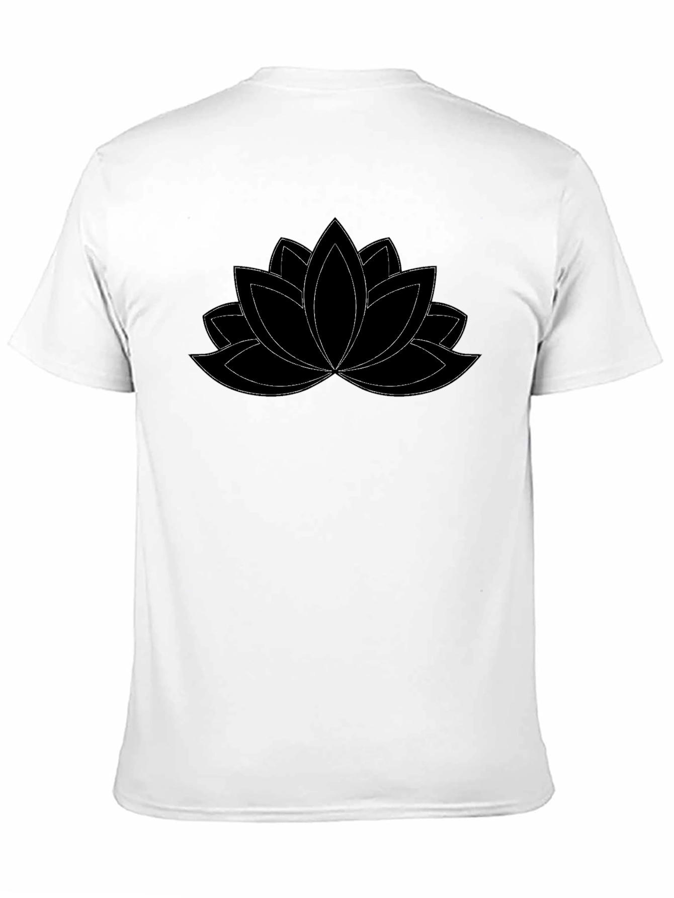 Lotus Flower T-Shirt - Black Graphic Tee
