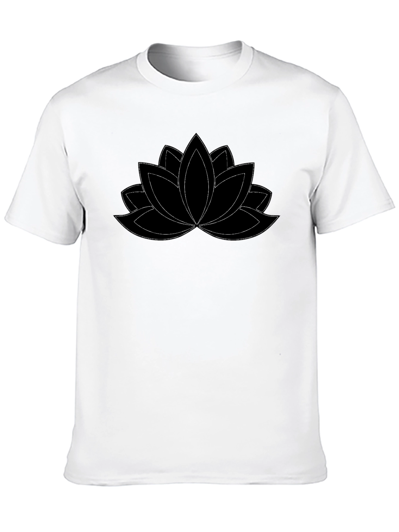 Lotus Flower T-Shirt - Black Graphic Tee