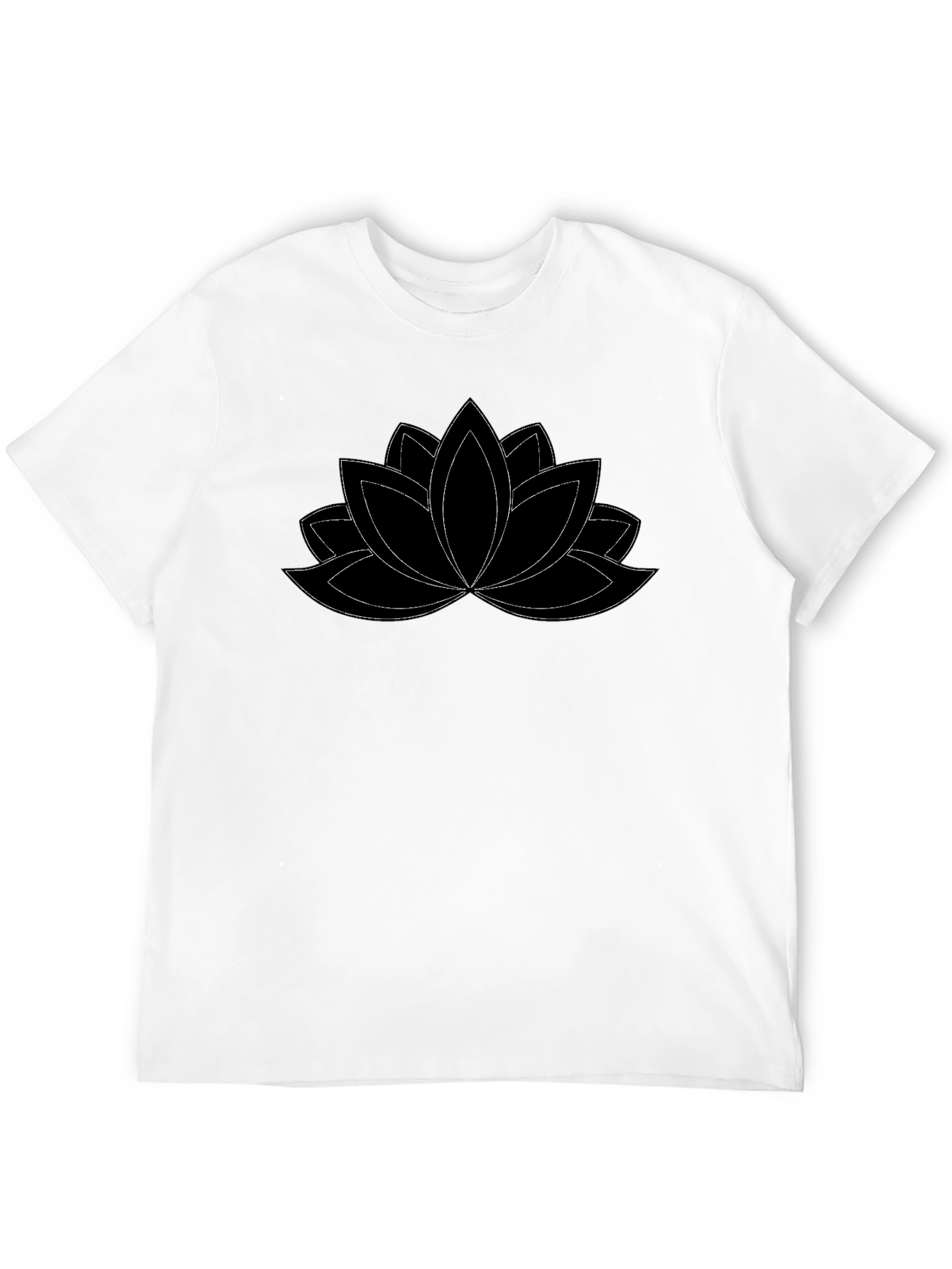 Lotus Flower T-Shirt - Black Graphic Tee