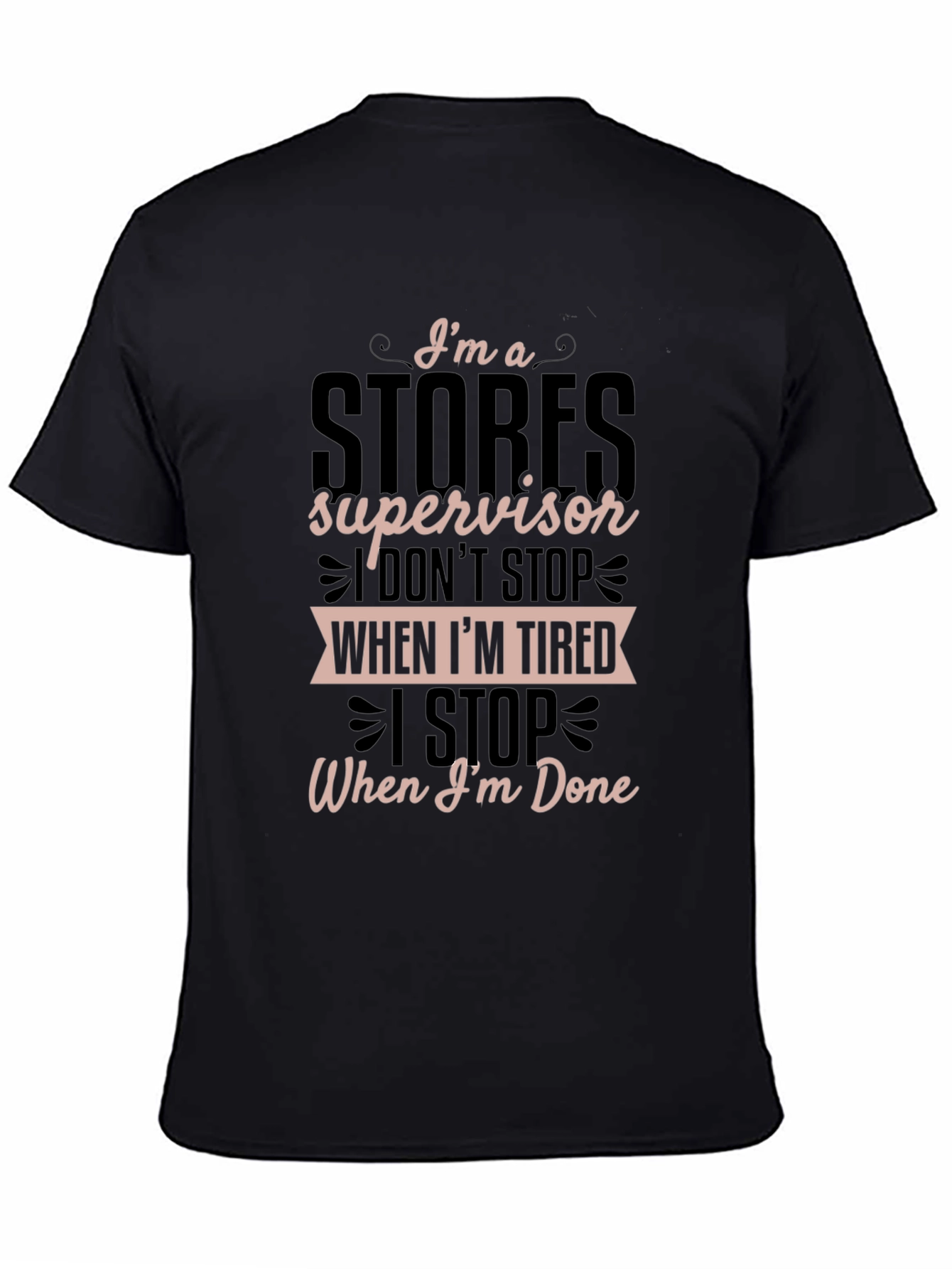 Stores Supervisor Graphic T-Shirt - Black