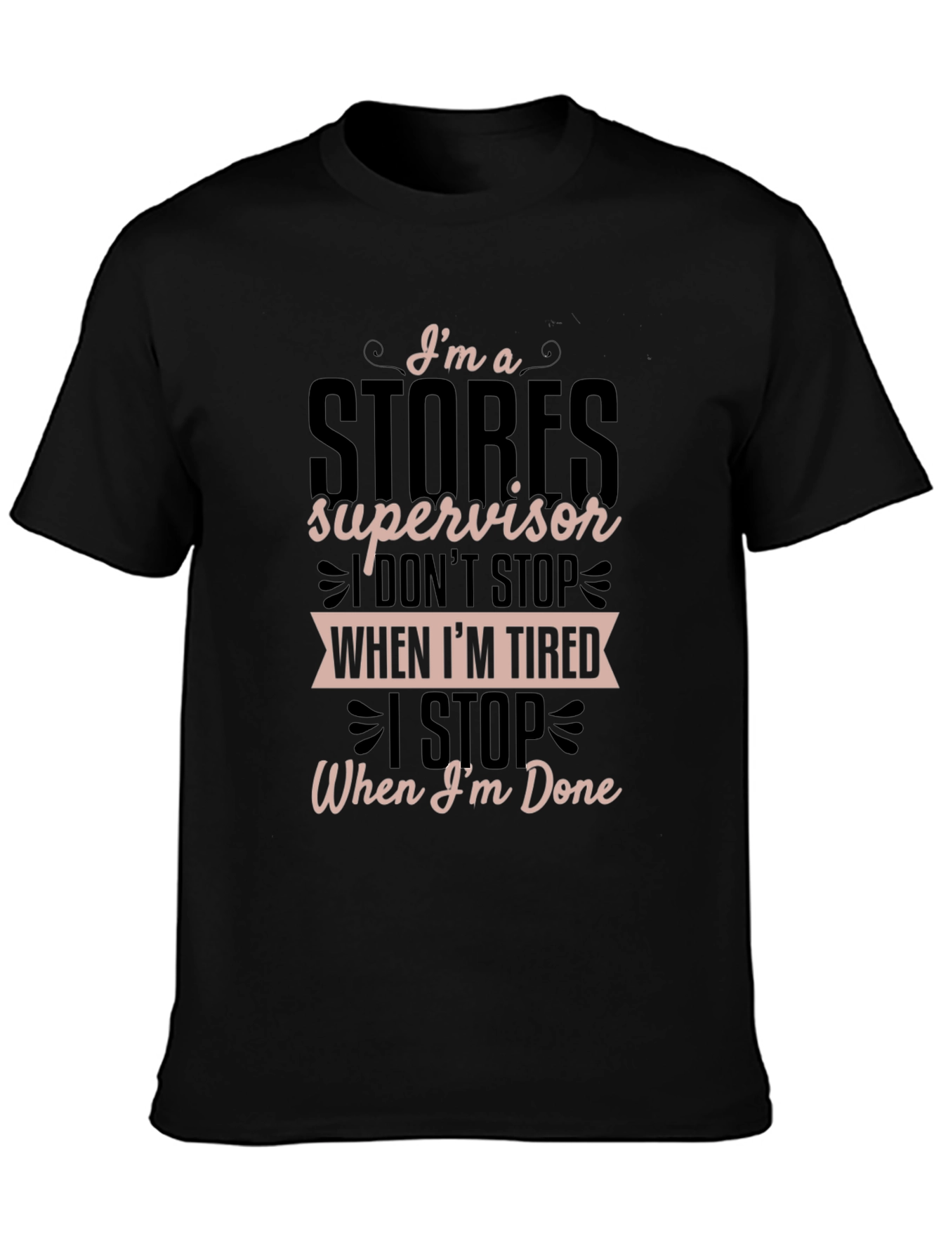Stores Supervisor Graphic T-Shirt - Black
