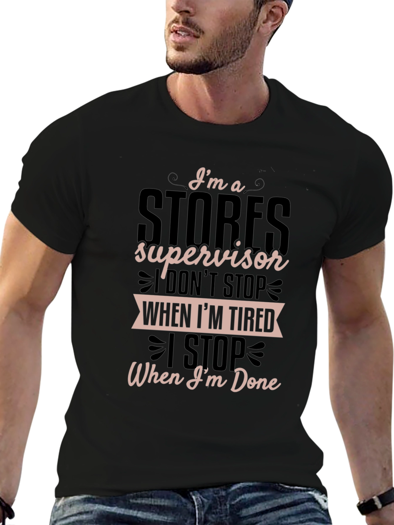 Stores Supervisor Graphic T-Shirt - Black