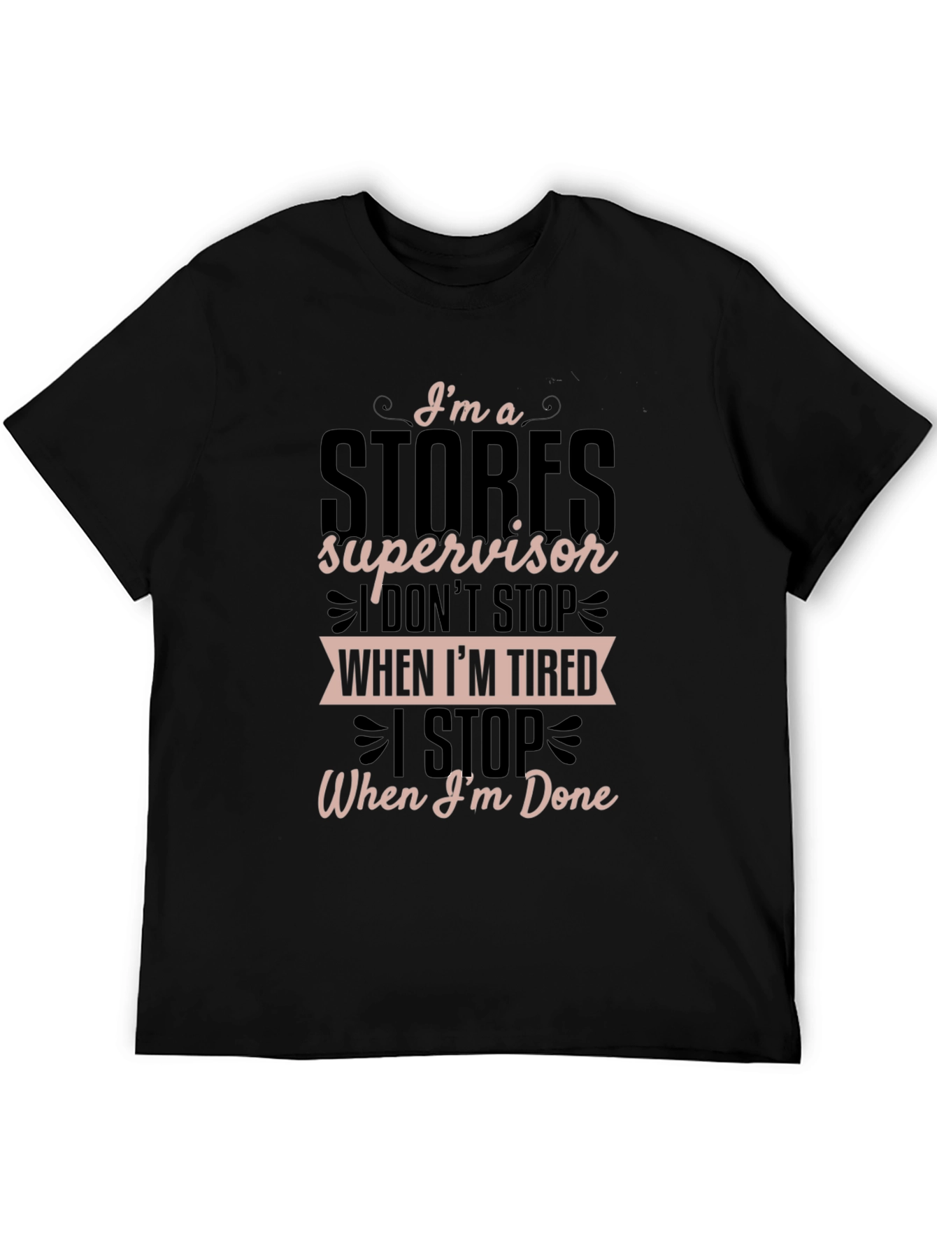 Stores Supervisor Graphic T-Shirt - Black