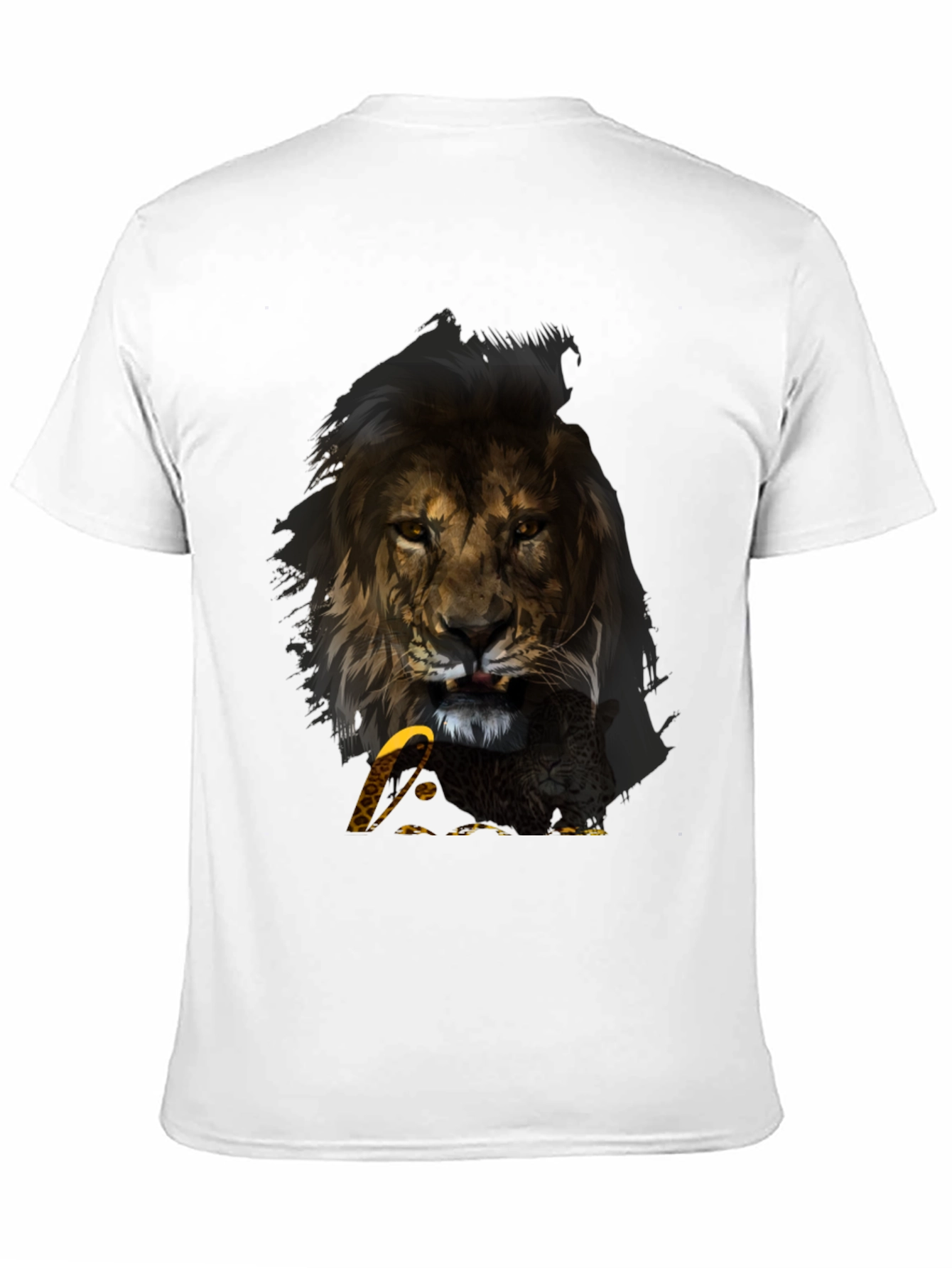 Lion & Eagle Graphic T-Shirt - Mens Black Tee