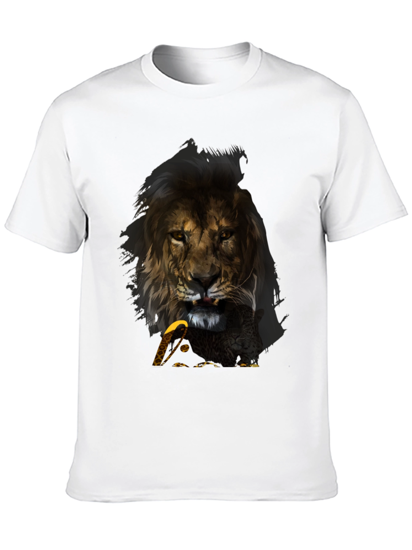 Lion & Eagle Graphic T-Shirt - Mens Black Tee