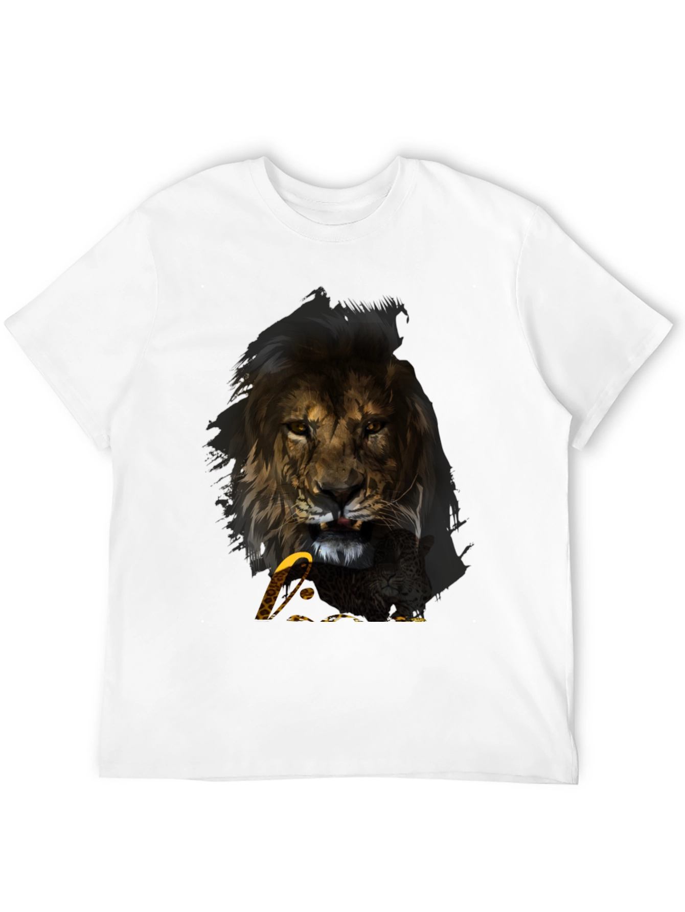 Lion & Eagle Graphic T-Shirt - Mens Black Tee