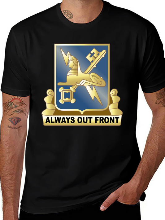 Always Out Front T-Shirt - Military Design
