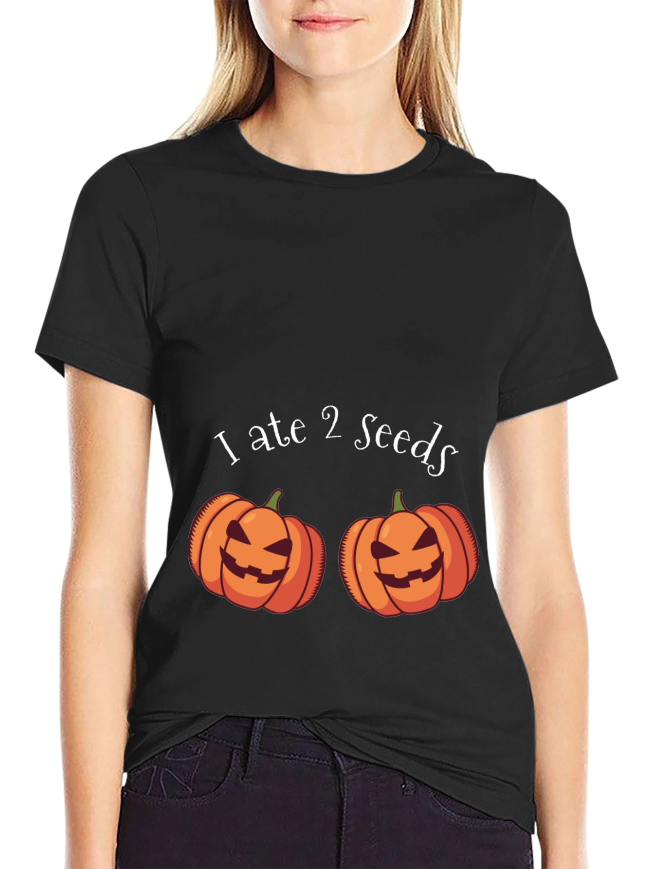 I Ate 2 Seeds Halloween Pumpkin T-Shirt