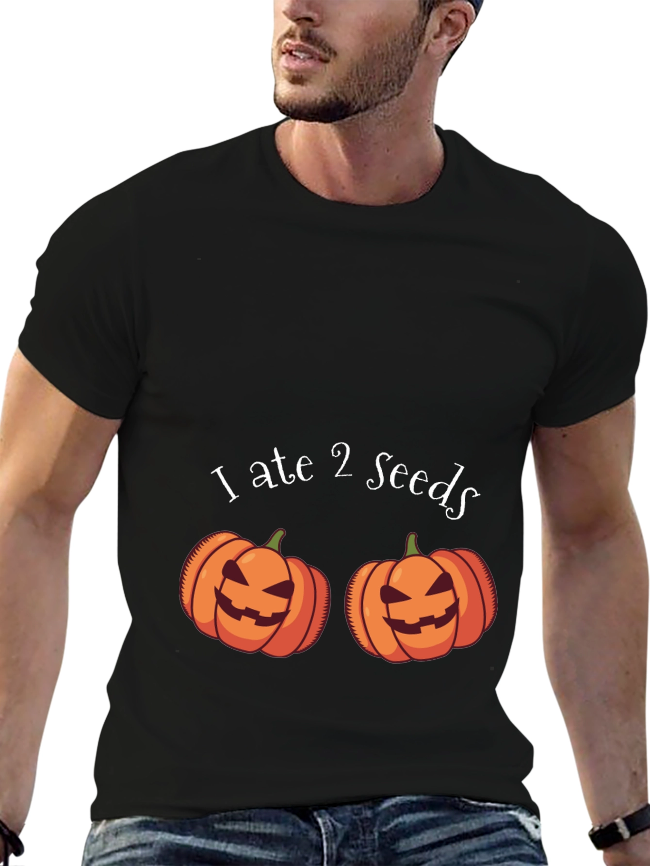 I Ate 2 Seeds Halloween Pumpkin T-Shirt
