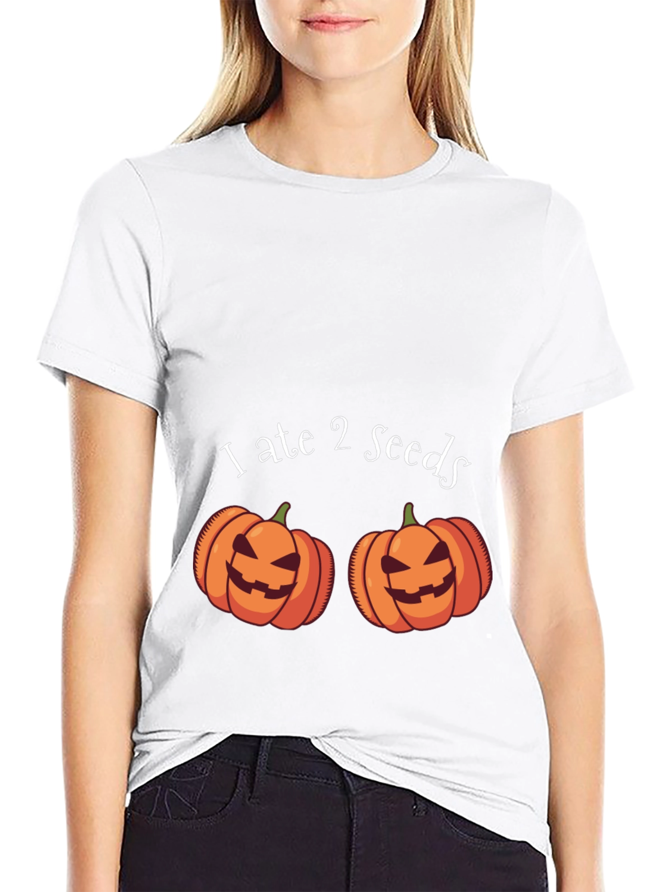 I Ate 2 Seeds Halloween Pumpkin T-Shirt