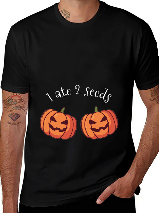 I Ate 2 Seeds Halloween Pumpkin T-Shirt