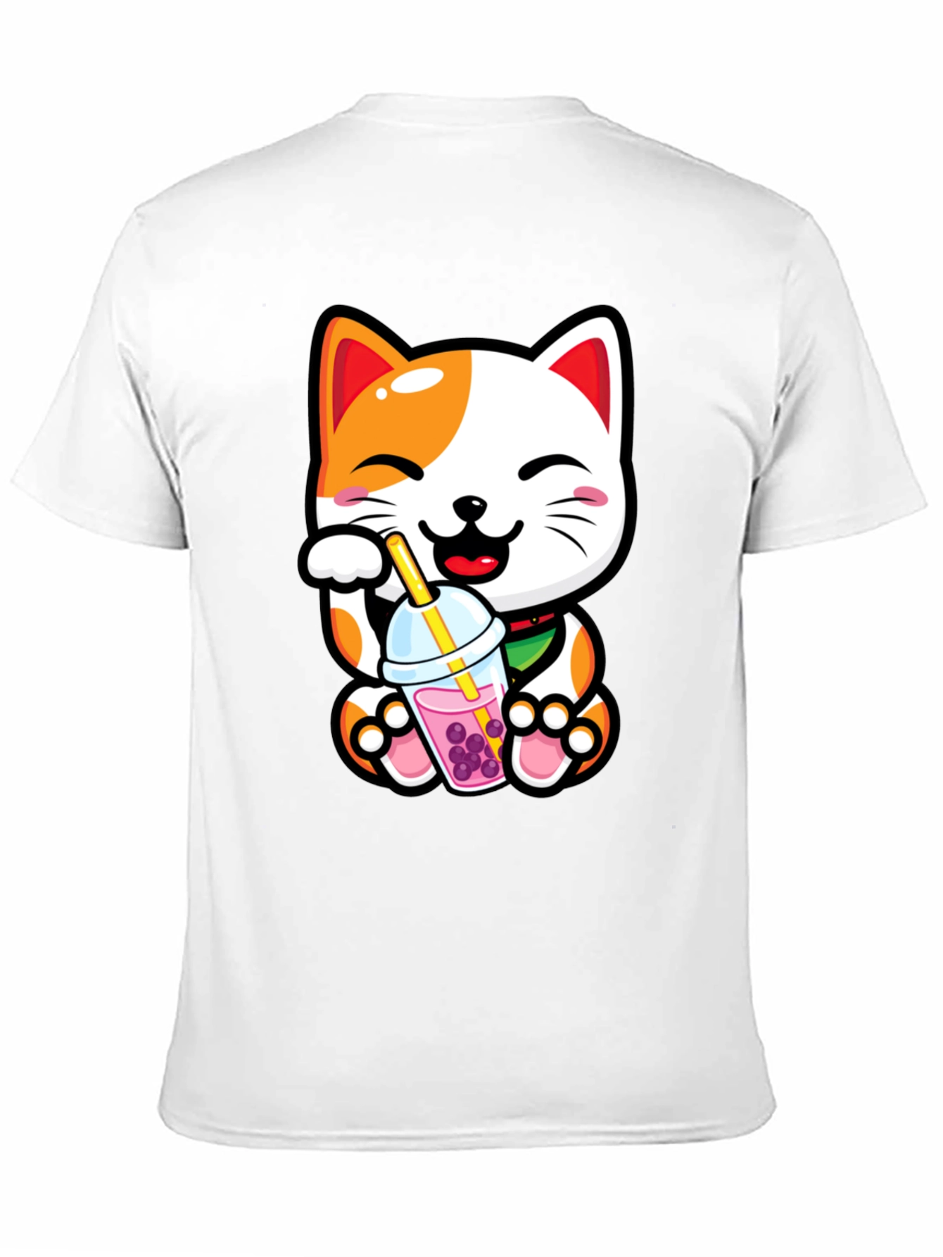 Kawaii Cat Boba Tea Graphic Tee