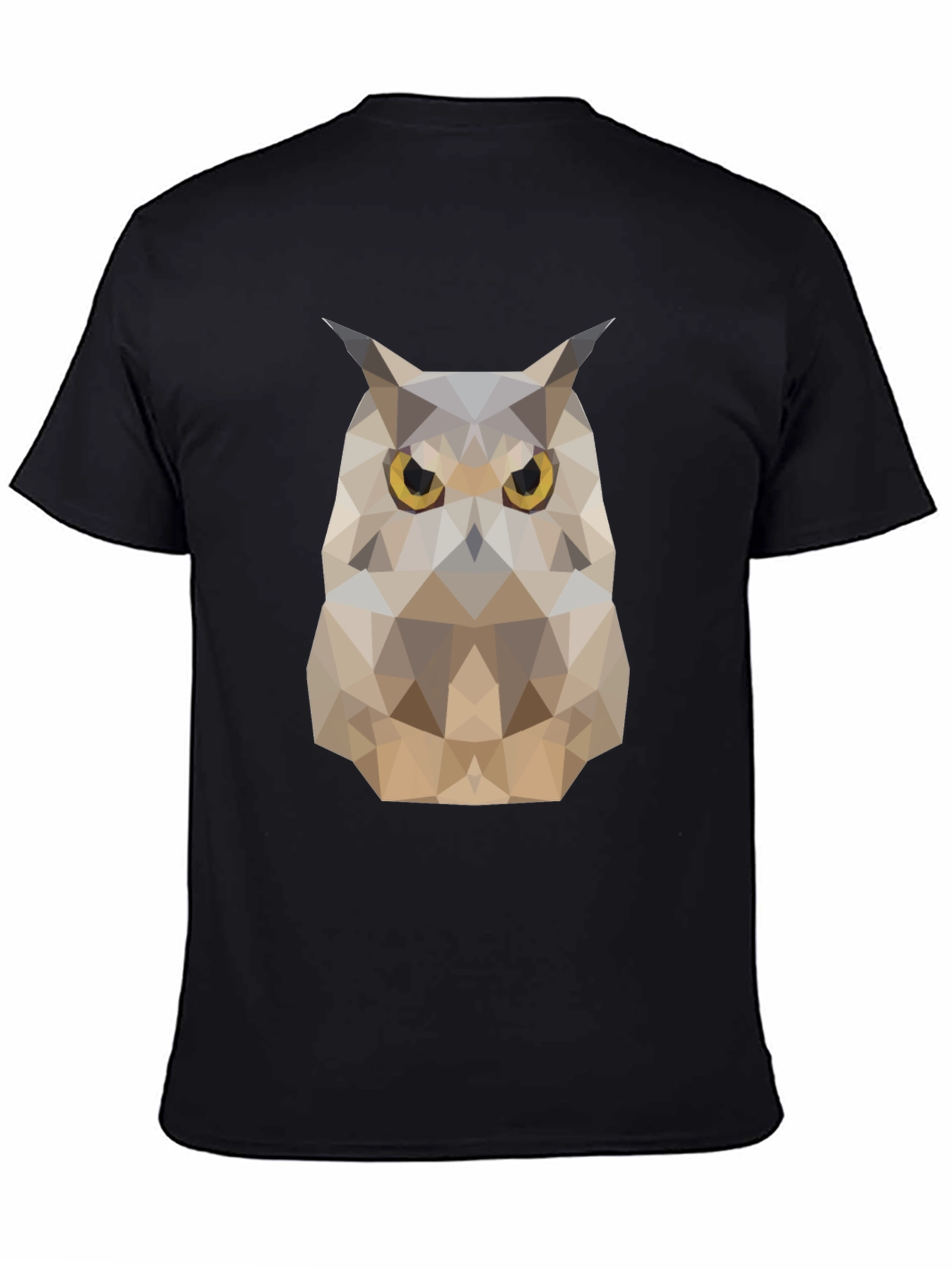 Geometric Owl T-Shirt - Modern Animal Design