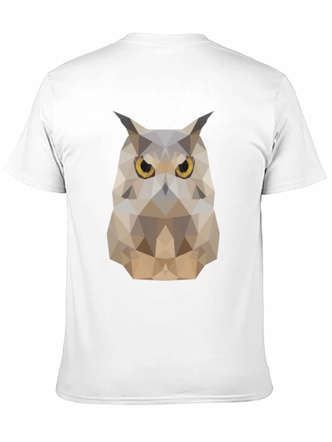 Geometric Owl T-Shirt - Modern Animal Design