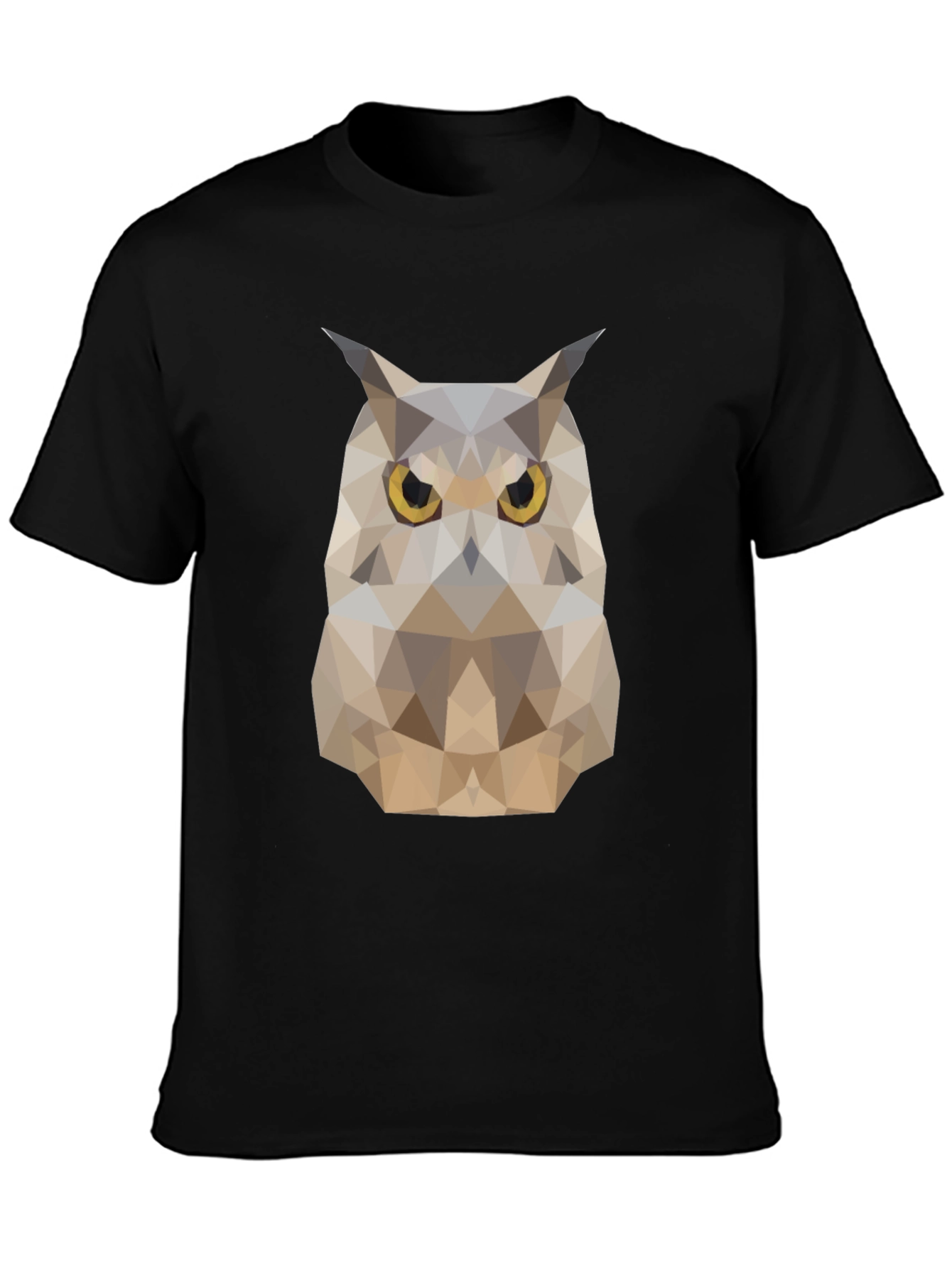 Geometric Owl T-Shirt - Modern Animal Design