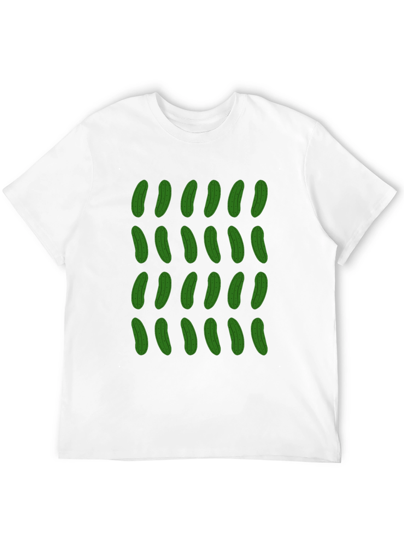 Pickle Pattern T-Shirt - Funky Black Tee