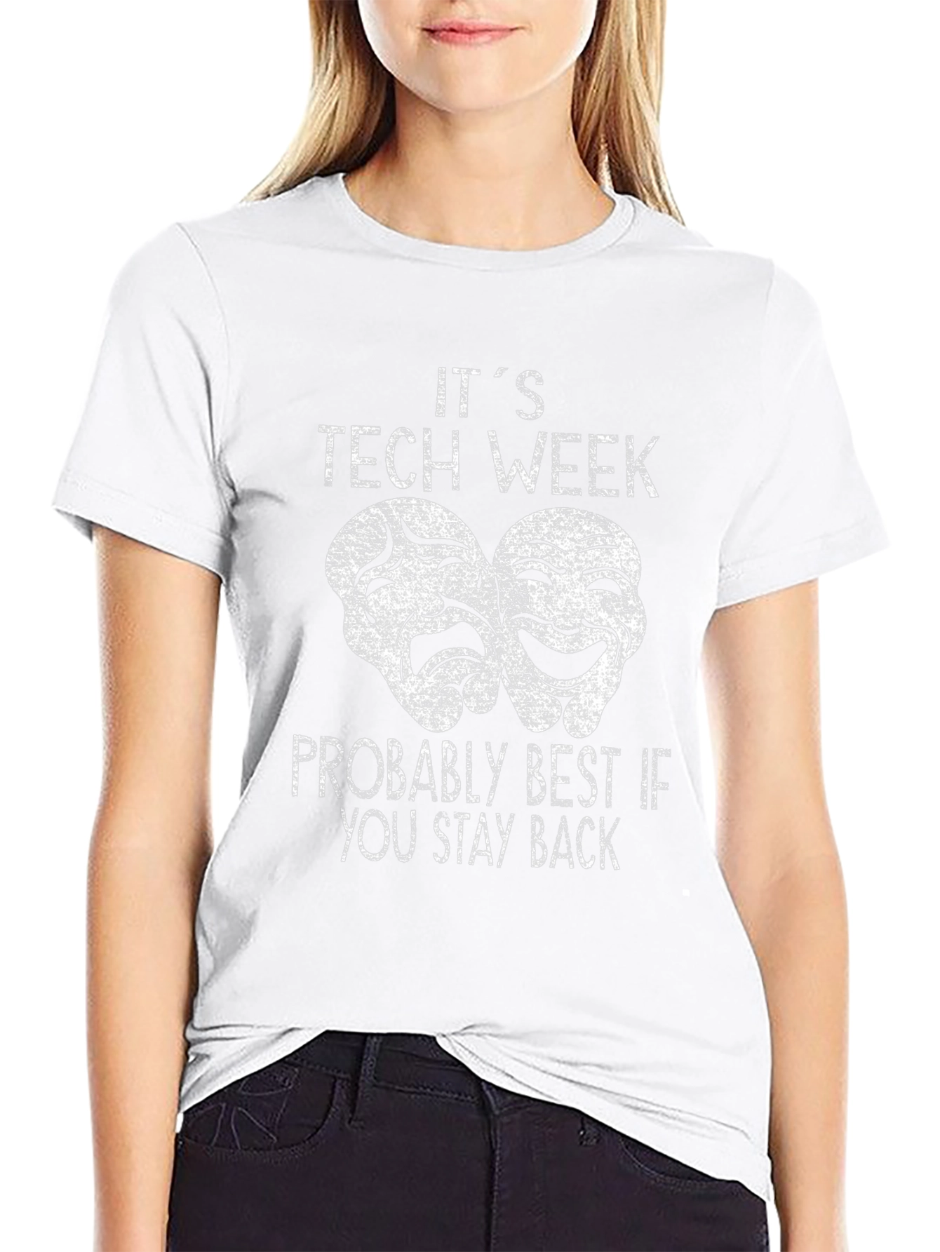 Its Tech Week Theatre Mask Graphic Tee