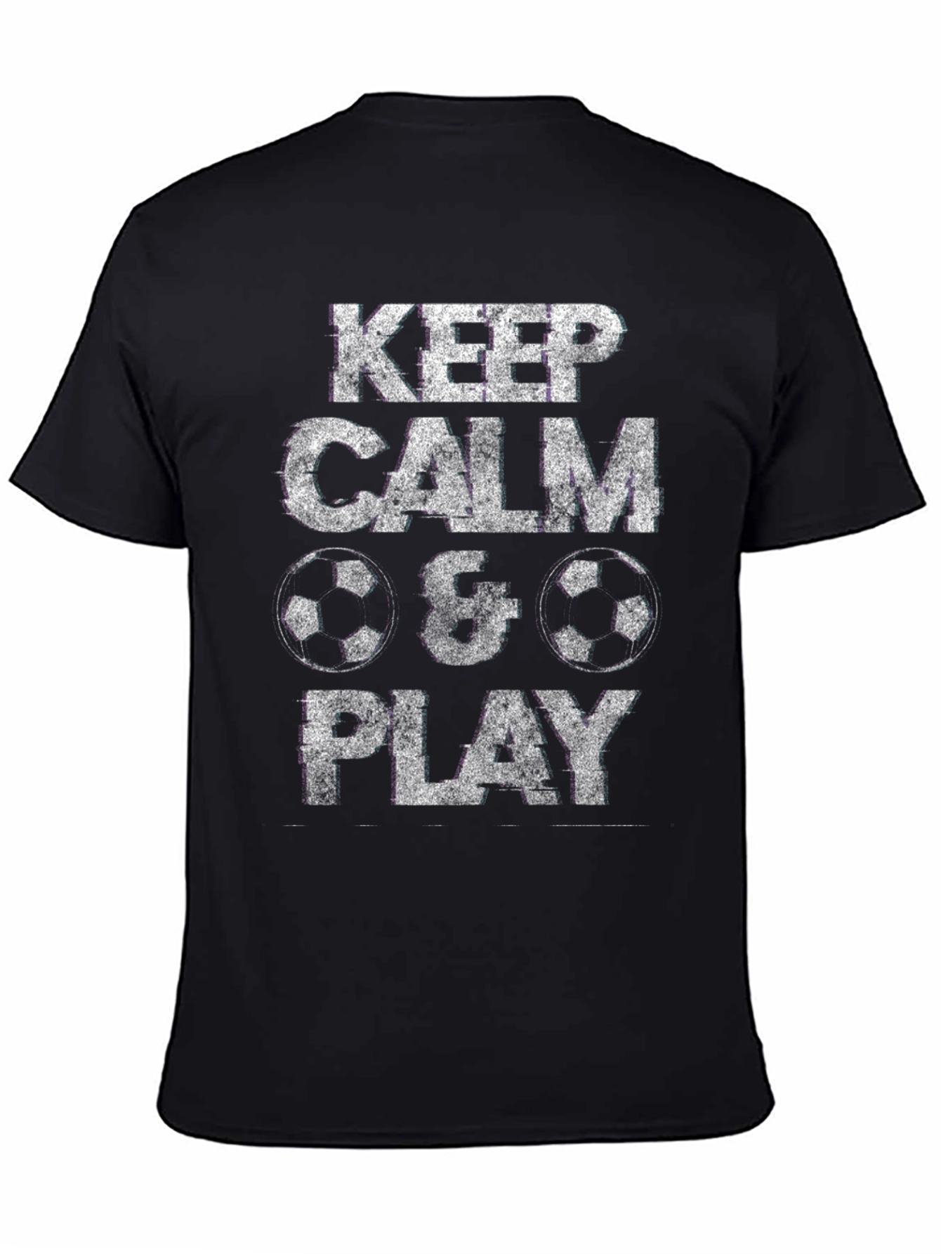 Keep Calm & Play Soccer T-Shirt - Black
