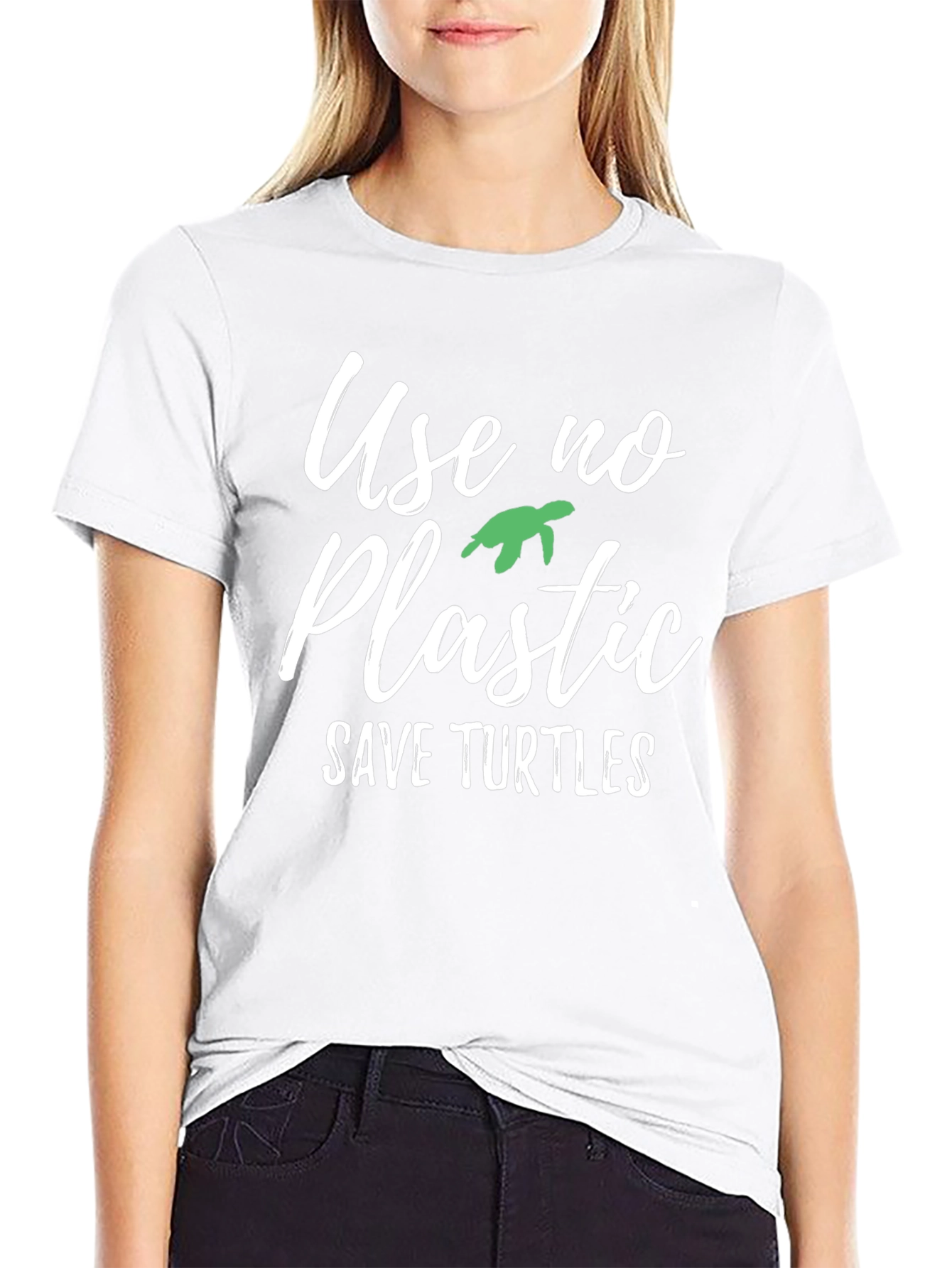 Eco-Friendly Use No Plastic Graphic Tee