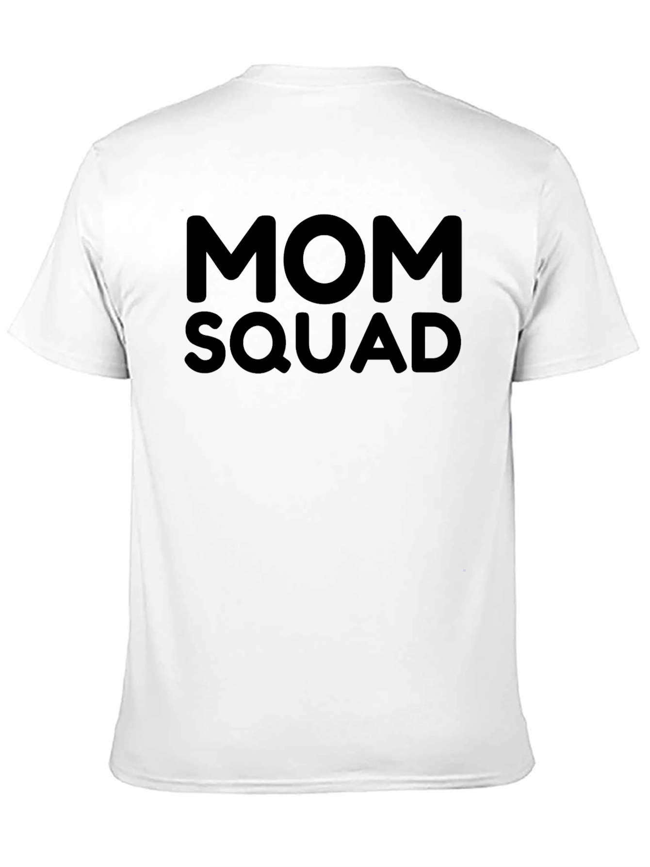 Mom Squad Graphic Tee - Black Crew Neck T-Shirt