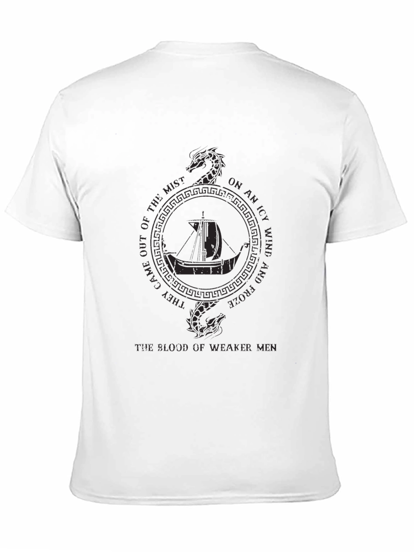 Viking Ship Serpent Graphic Tee