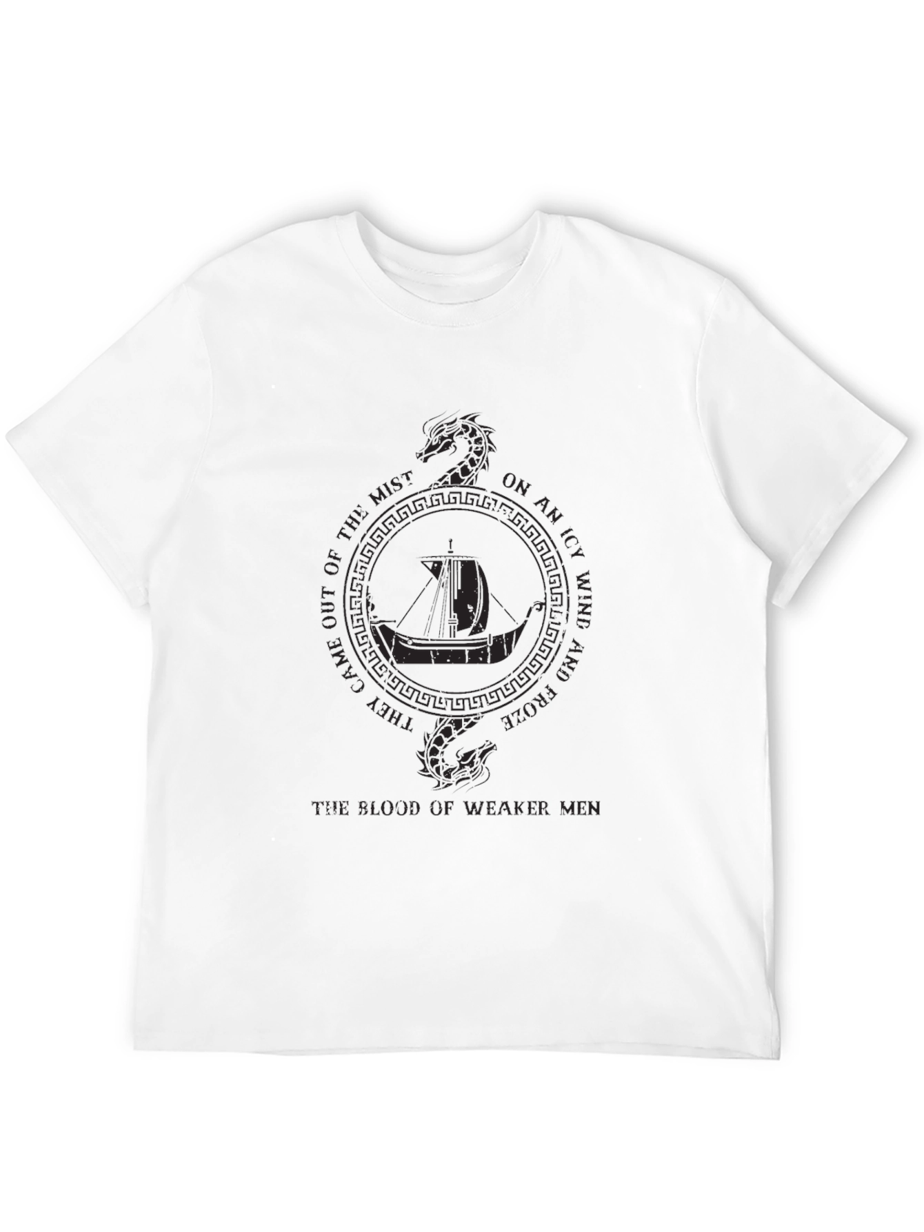 Viking Ship Serpent Graphic Tee