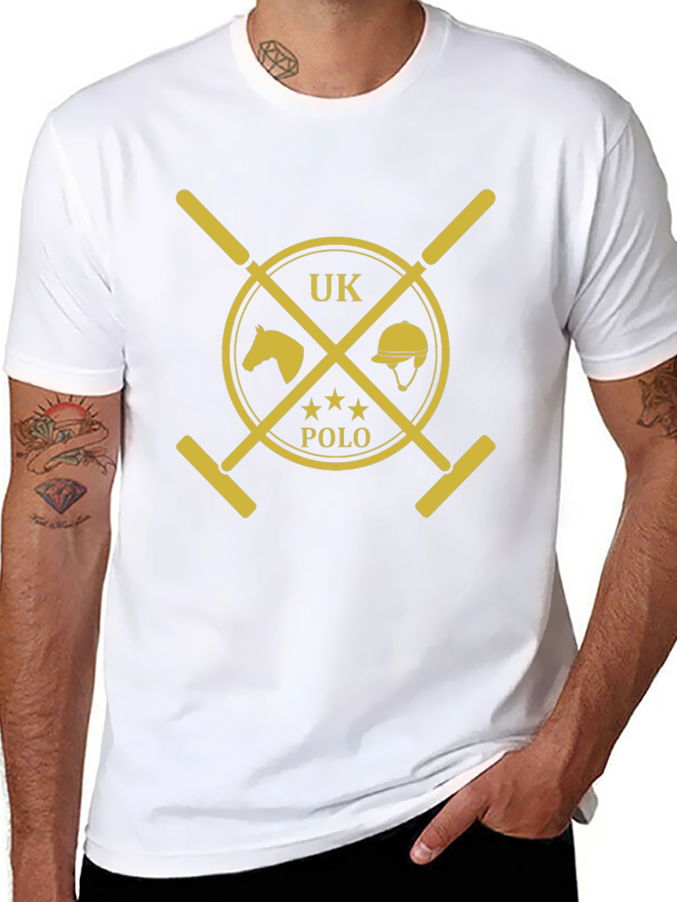 UK Polo Graphic Tee - Classic Style