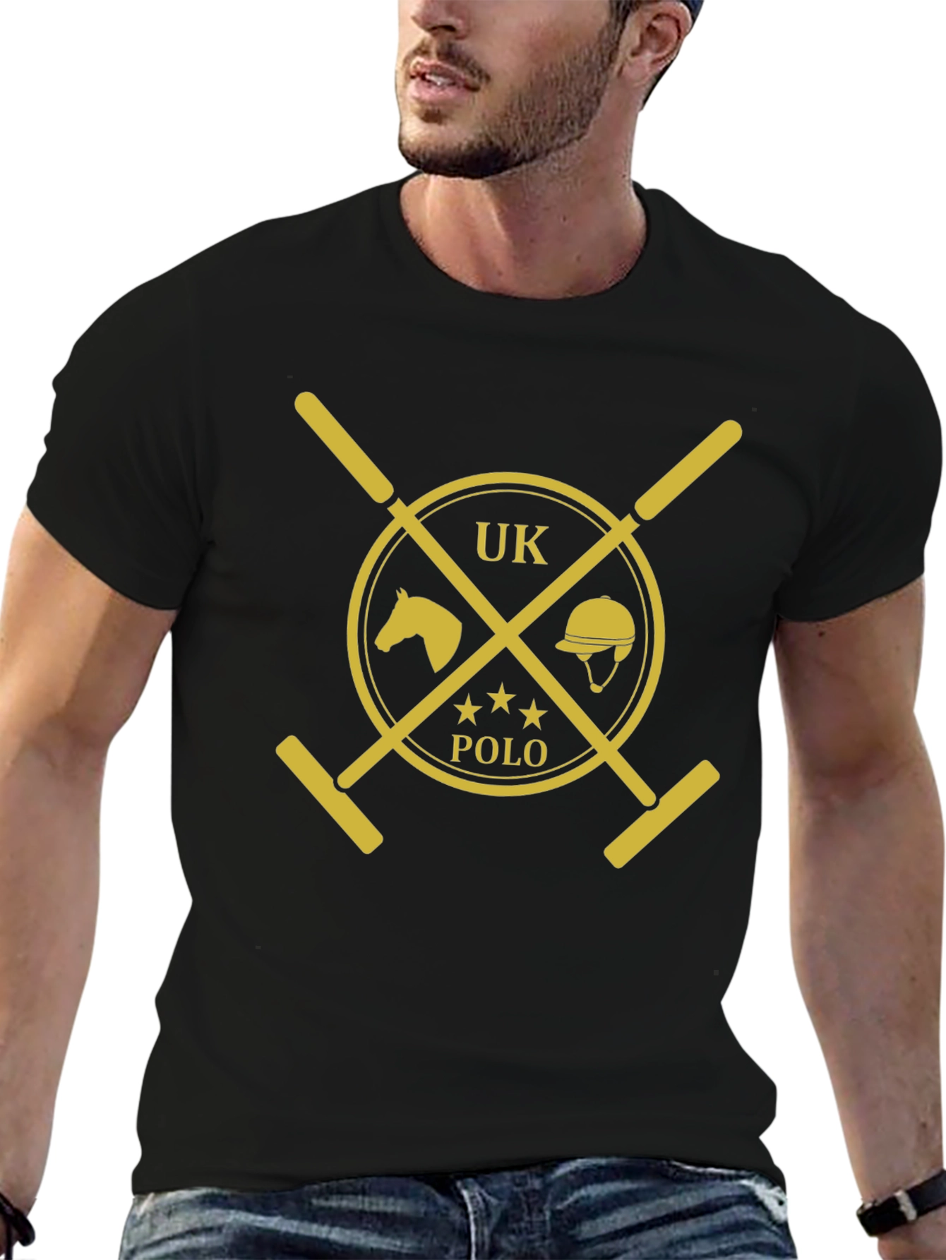 UK Polo Graphic Tee - Classic Style