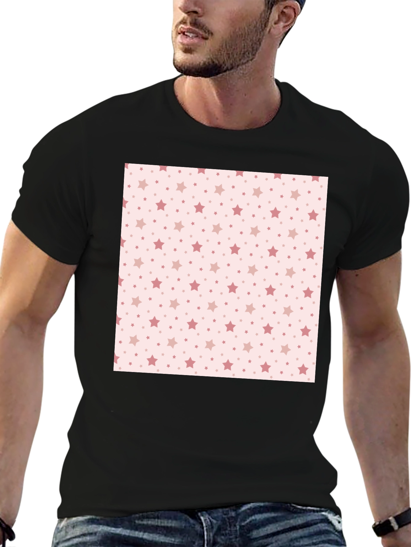 Star Pattern Tee - Stylish Casual Wear