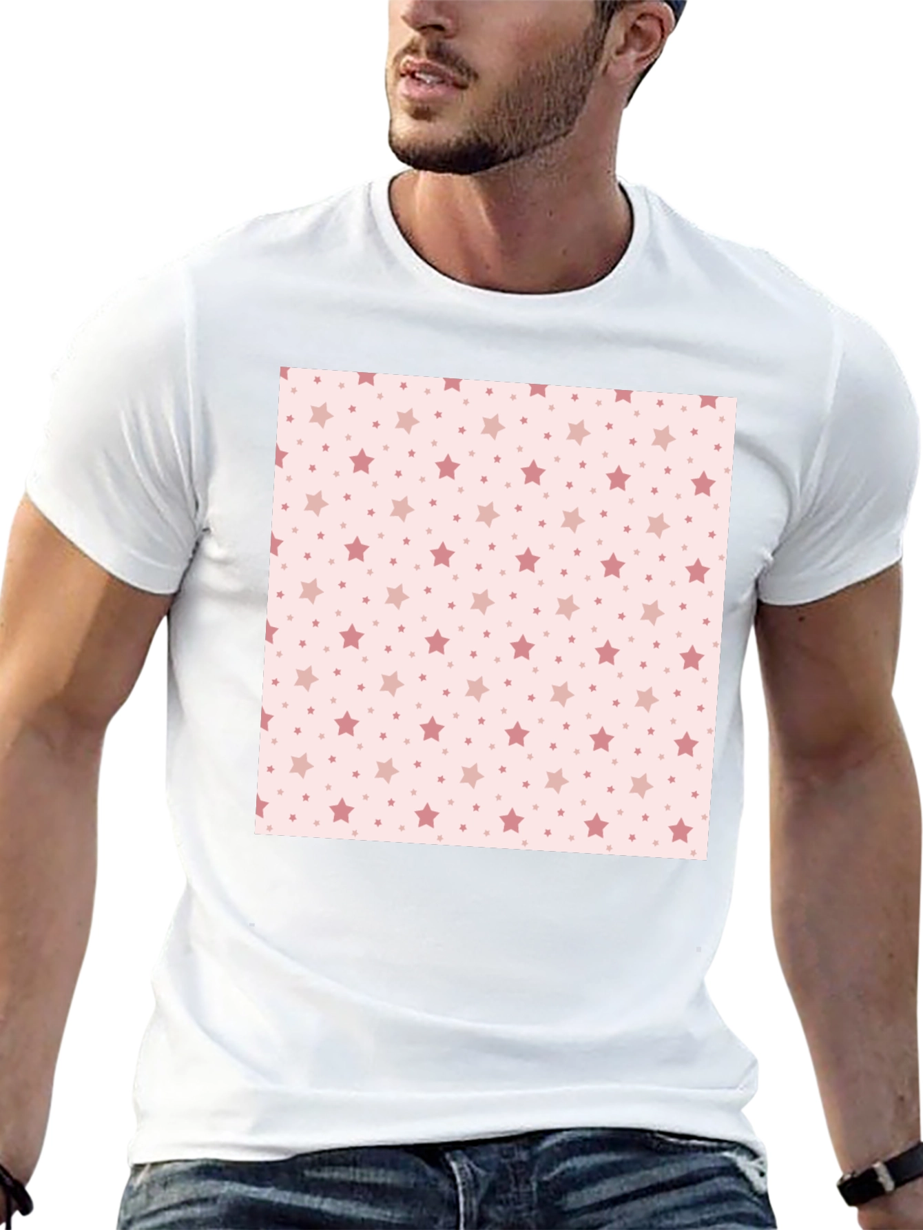 Star Pattern Tee - Stylish Casual Wear