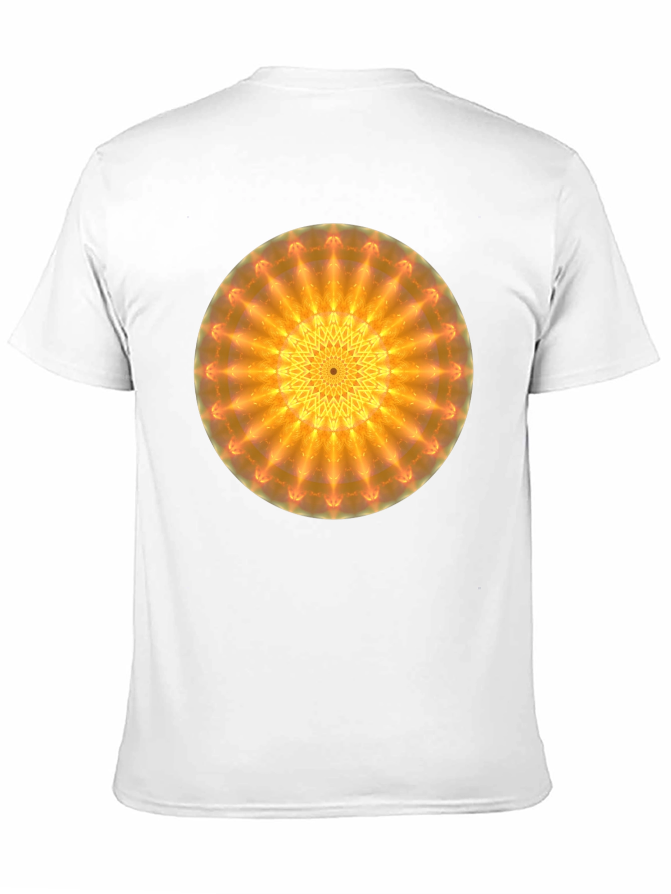 Radiant Mandala Graphic Black T-Shirt