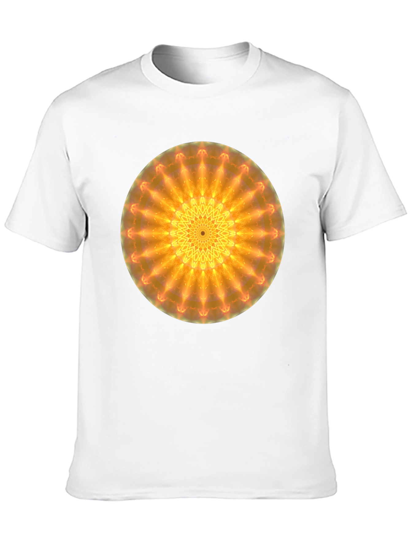 Radiant Mandala Graphic Black T-Shirt