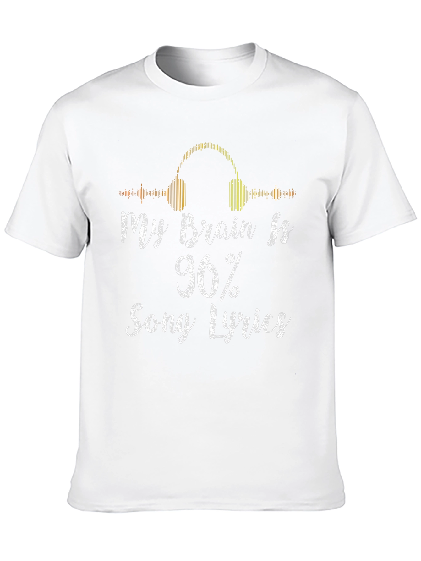 My Brain is 96% Song Lyrics T-Shirt