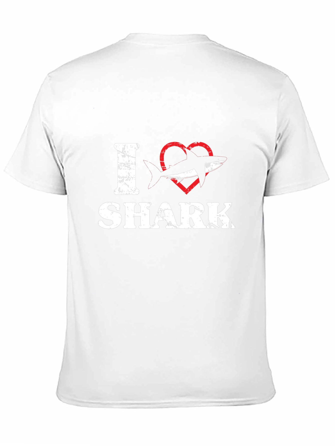 I Heart Shark T-Shirt - Black Cotton Tee