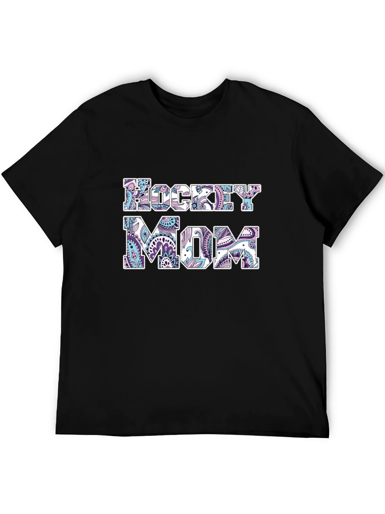 Hockey Mom Graphic T-Shirt - Black