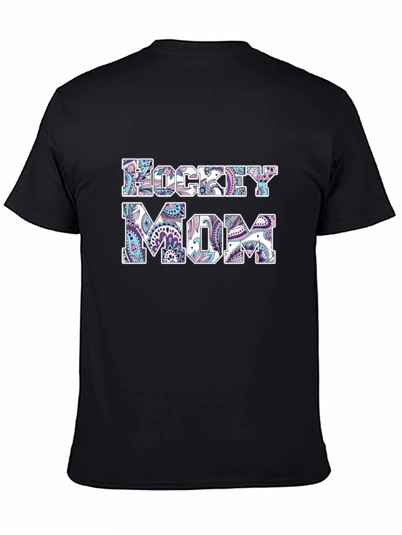 Hockey Mom Graphic T-Shirt - Black