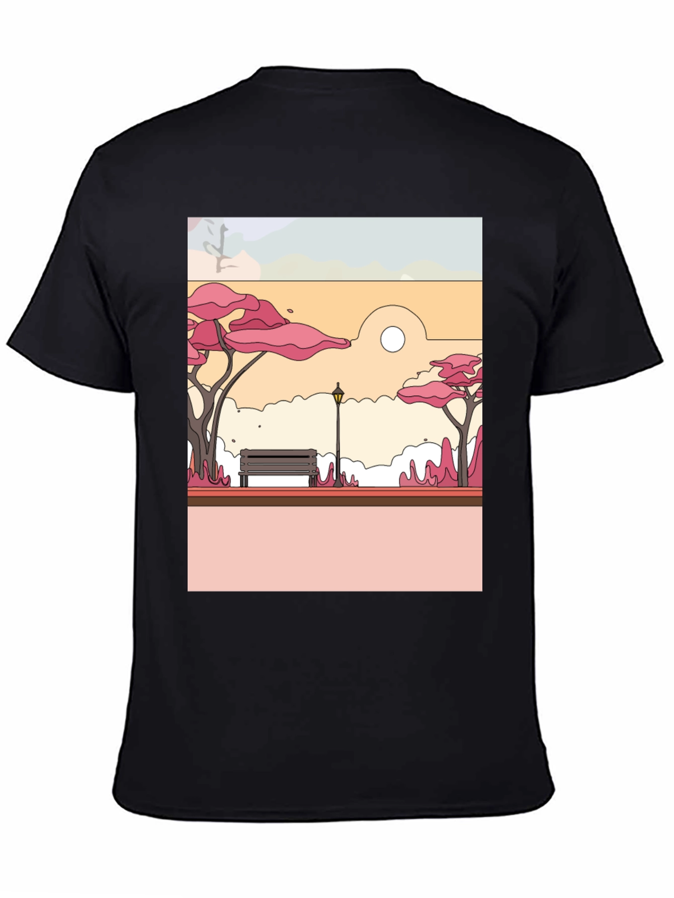 Park Bench Graphic Tee - Nature Inspired Style